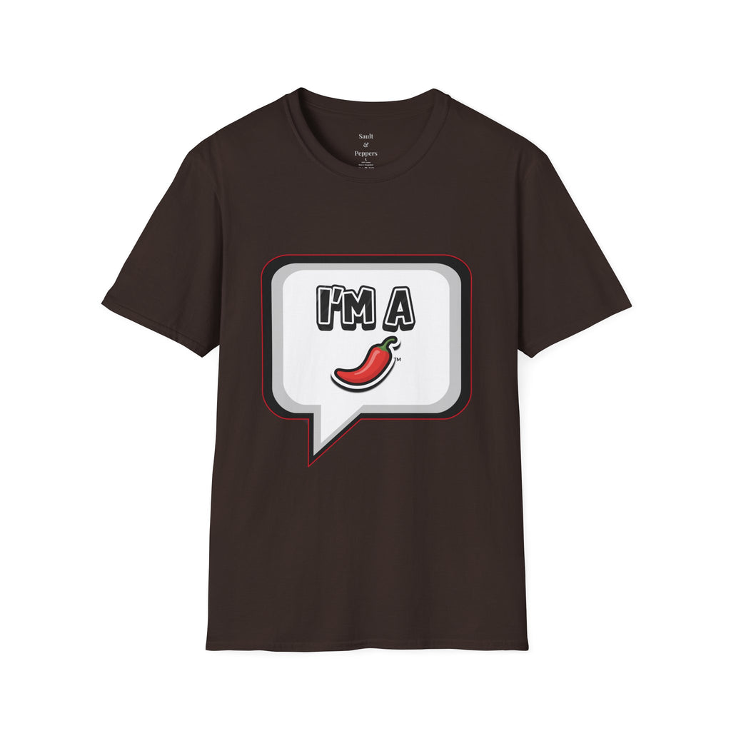 Black Chat Bubble "I'm A Pepper" T-Shirt