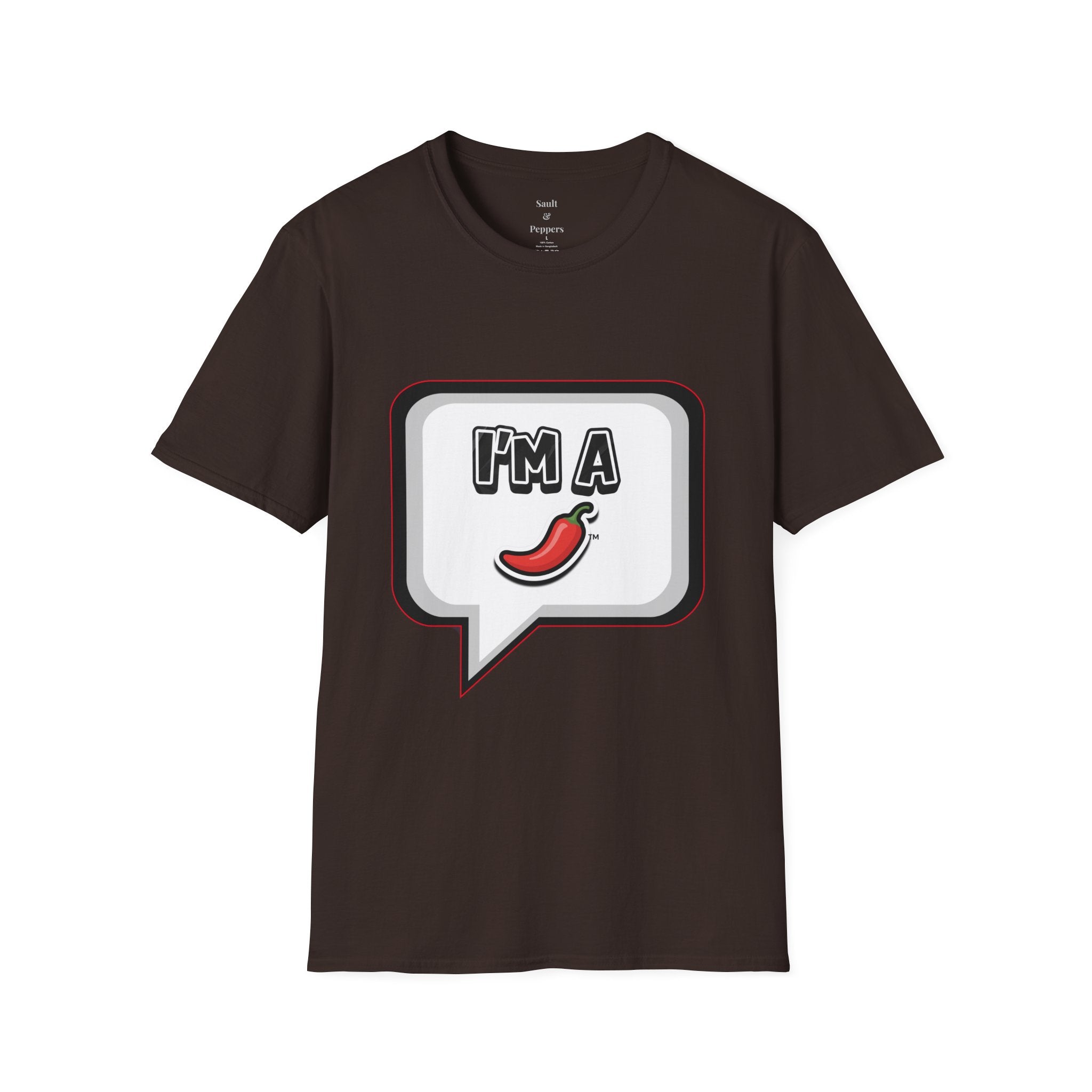 Black Chat Bubble "I'm A Pepper" T-Shirt