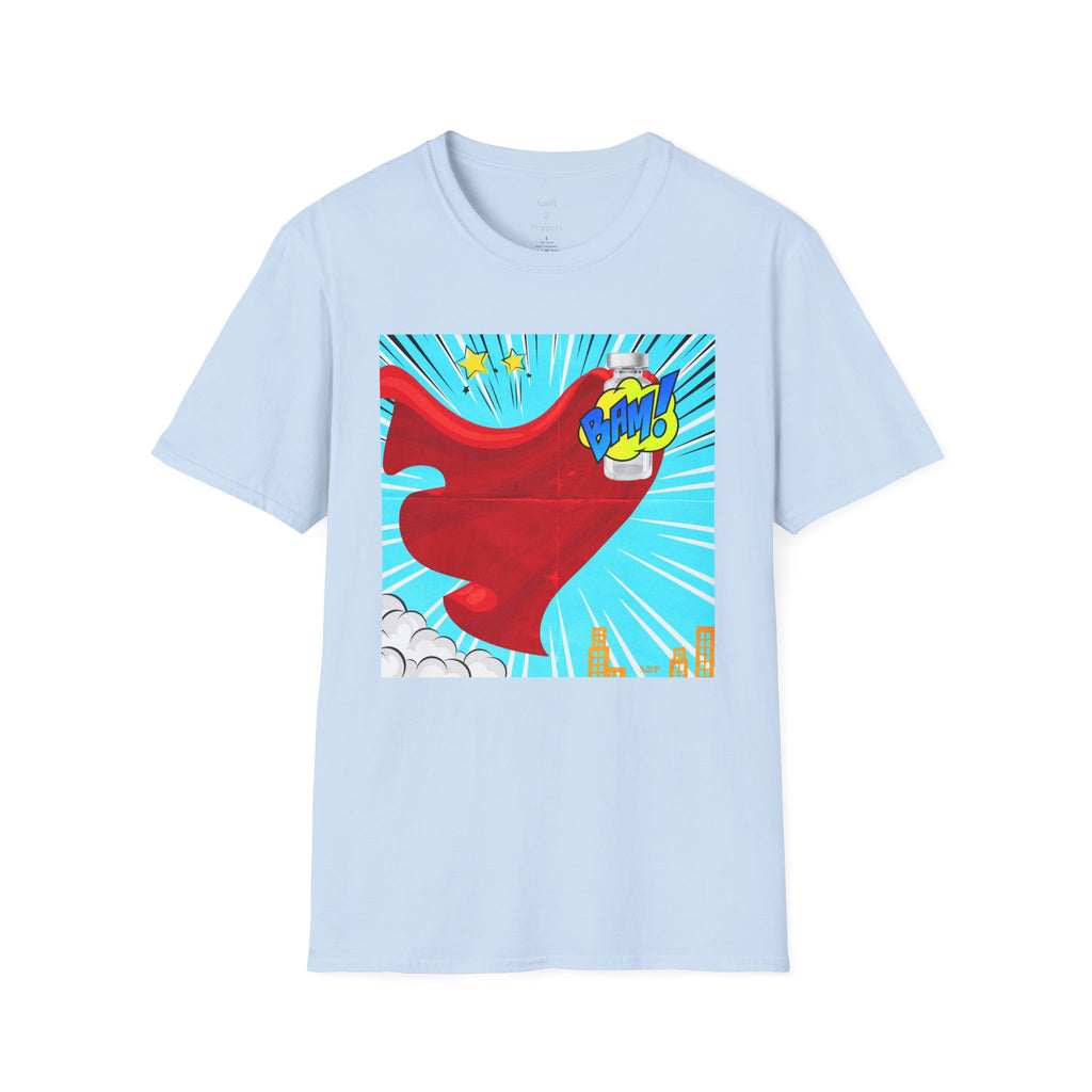 Superhero Peptide T-Shirt — "BAM!" Pop Art Design