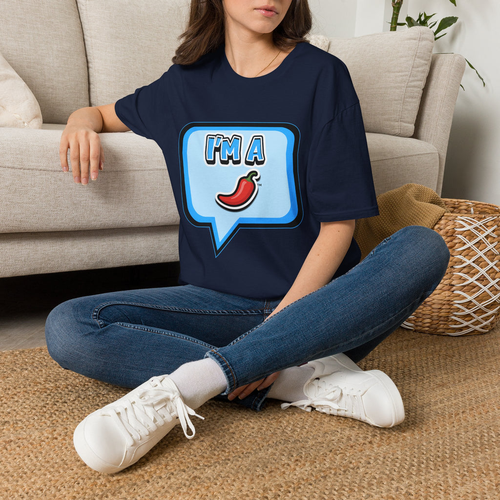 Blue Chat Bubble “I’m A Pepper” T-Shirt