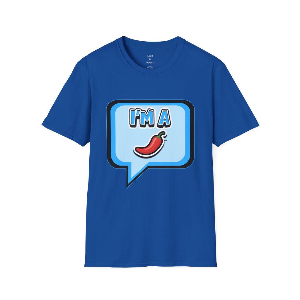 Blue Chat Bubble “I’m A Pepper” T-Shirt