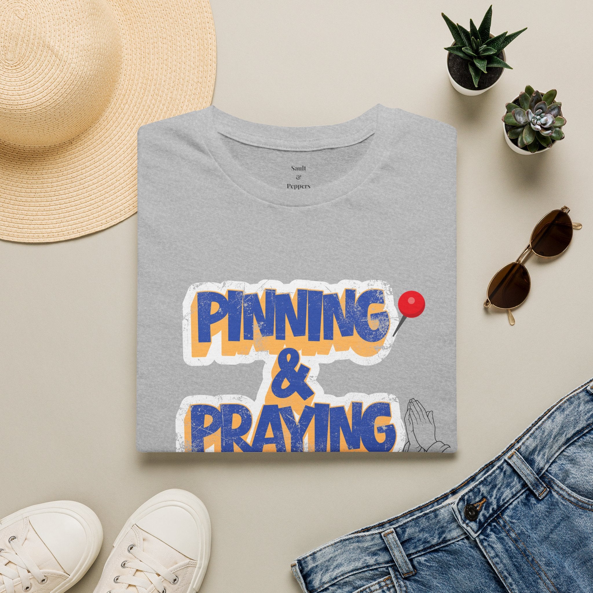 Pinning & Praying Blue/Yellow T-Shirt