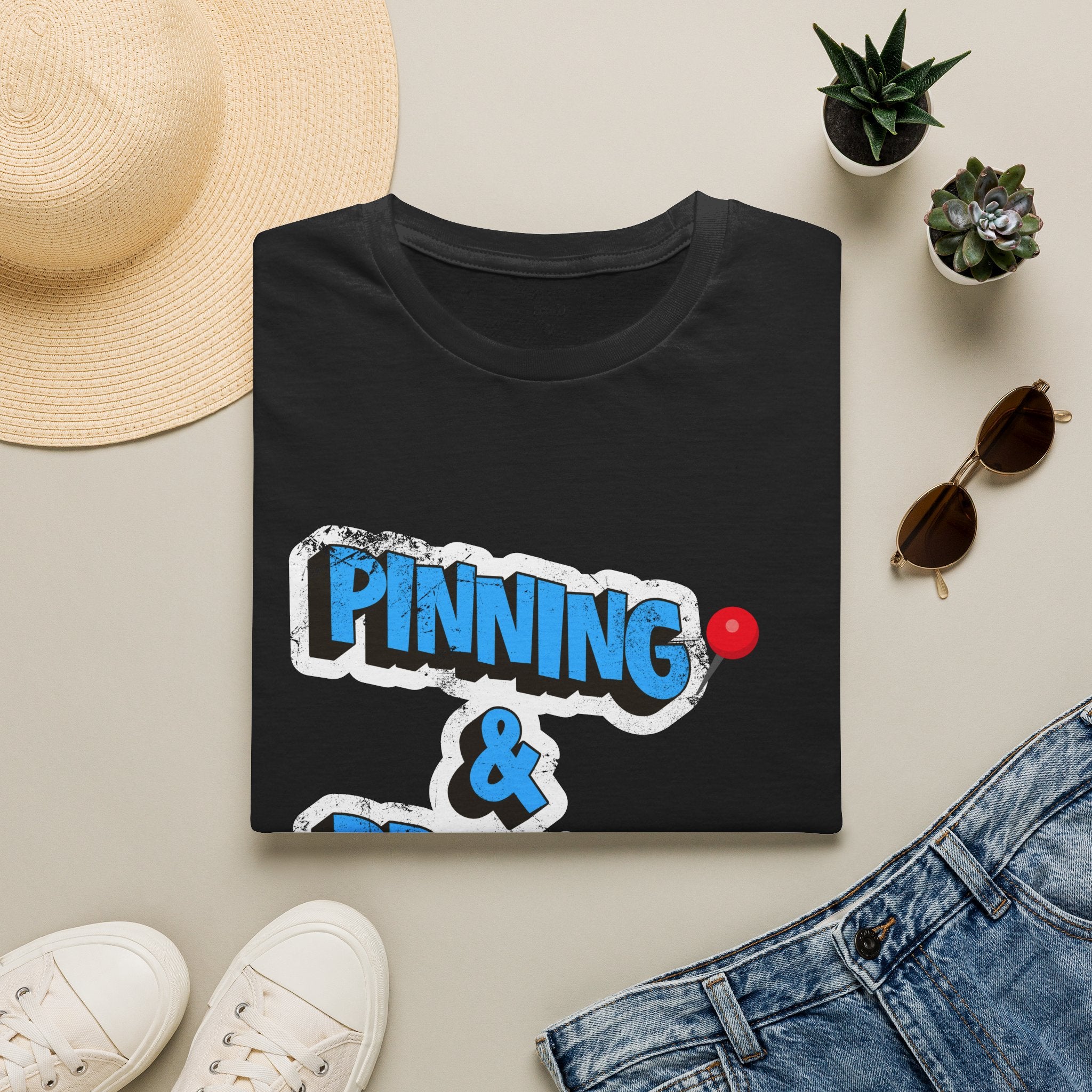 Pinning & Praying T-shirt Blue/Yellow