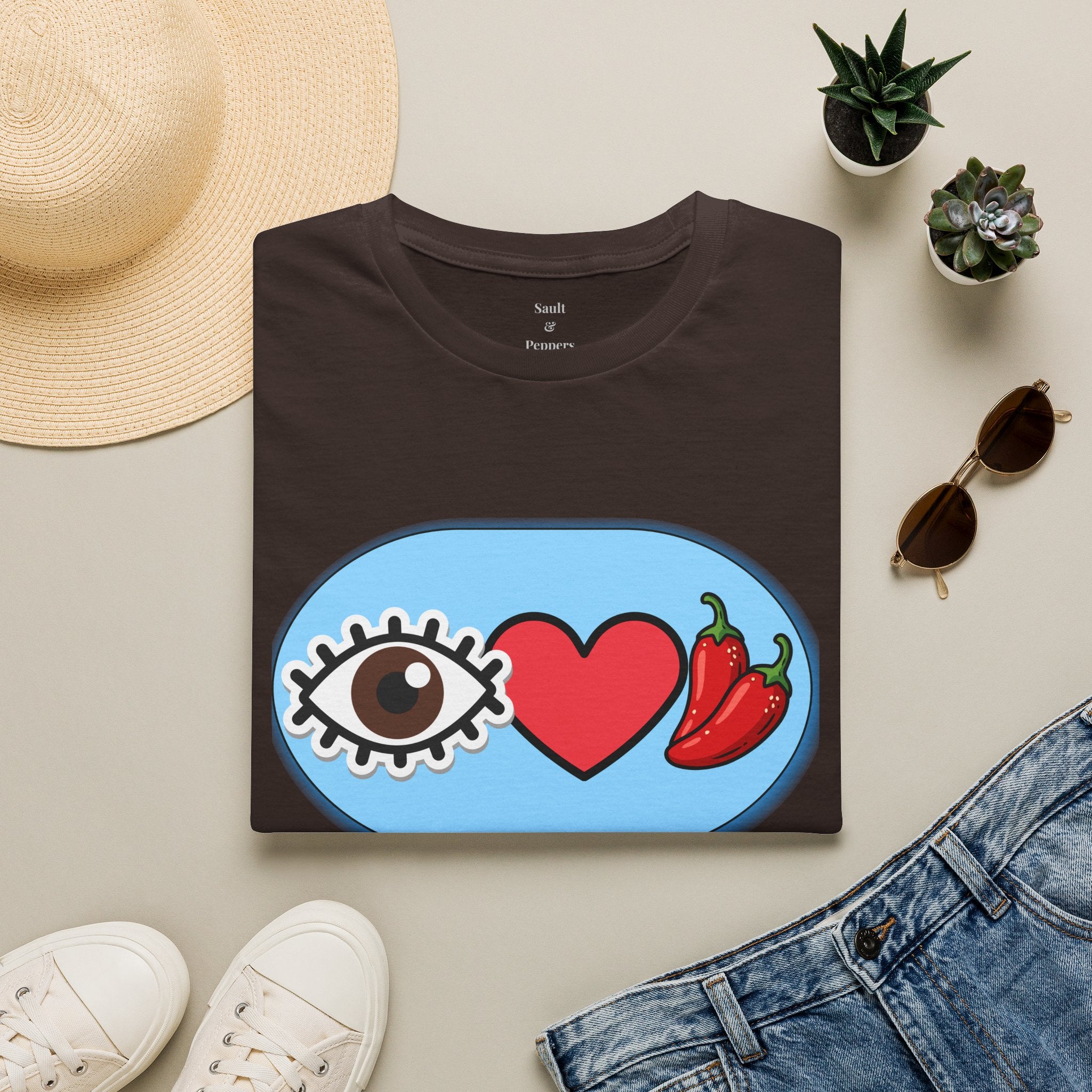 Brown Eye Love Peppers T-Shirt