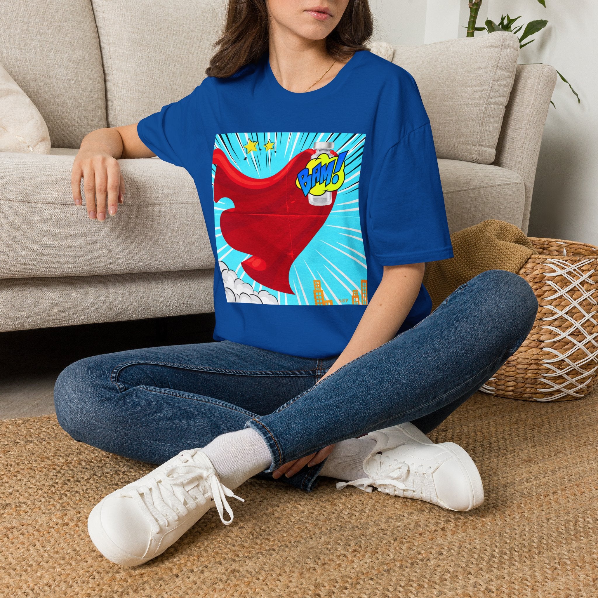 Superhero Peptide T-Shirt — "BAM!" Pop Art Design