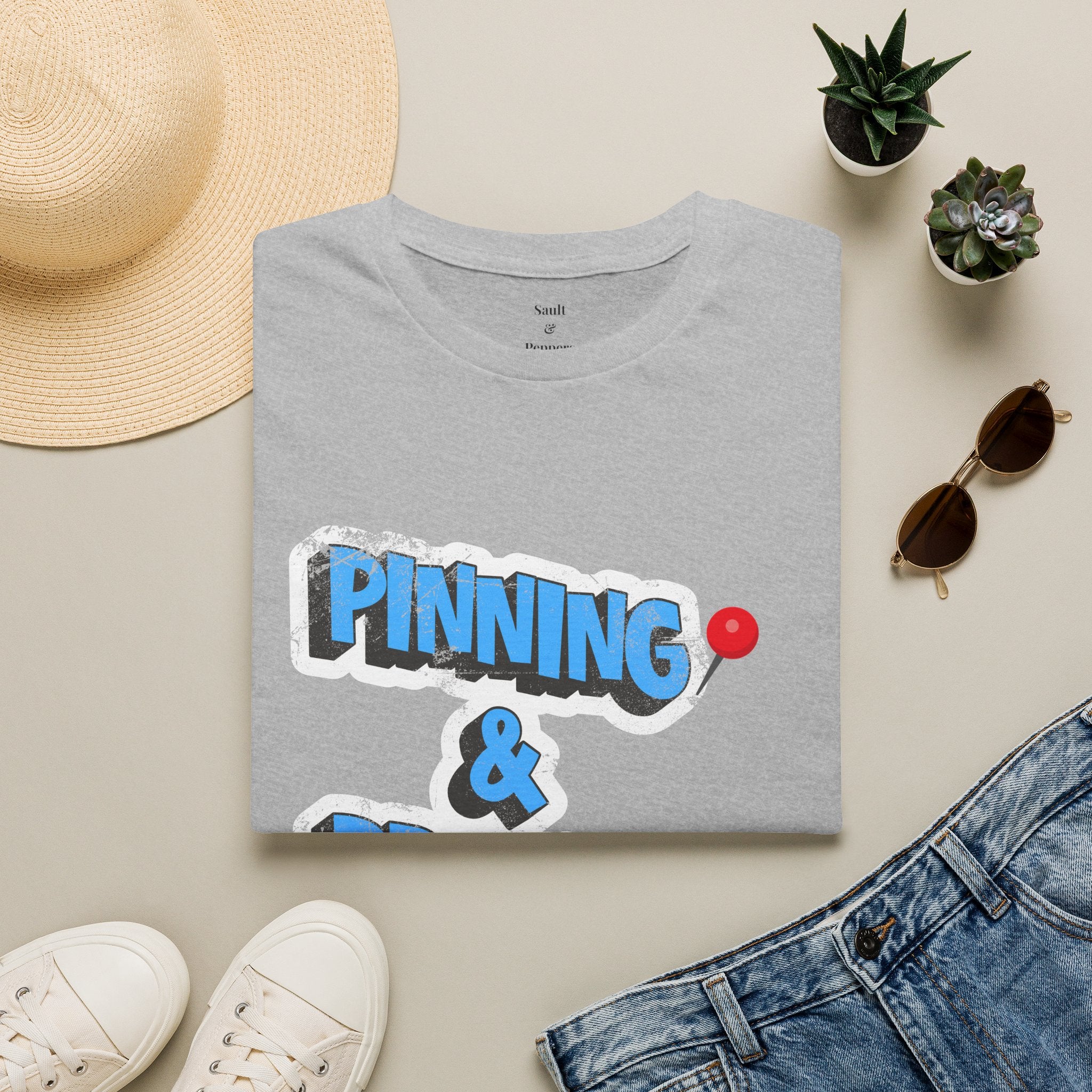 Pinning & Praying T-shirt Blue/Yellow