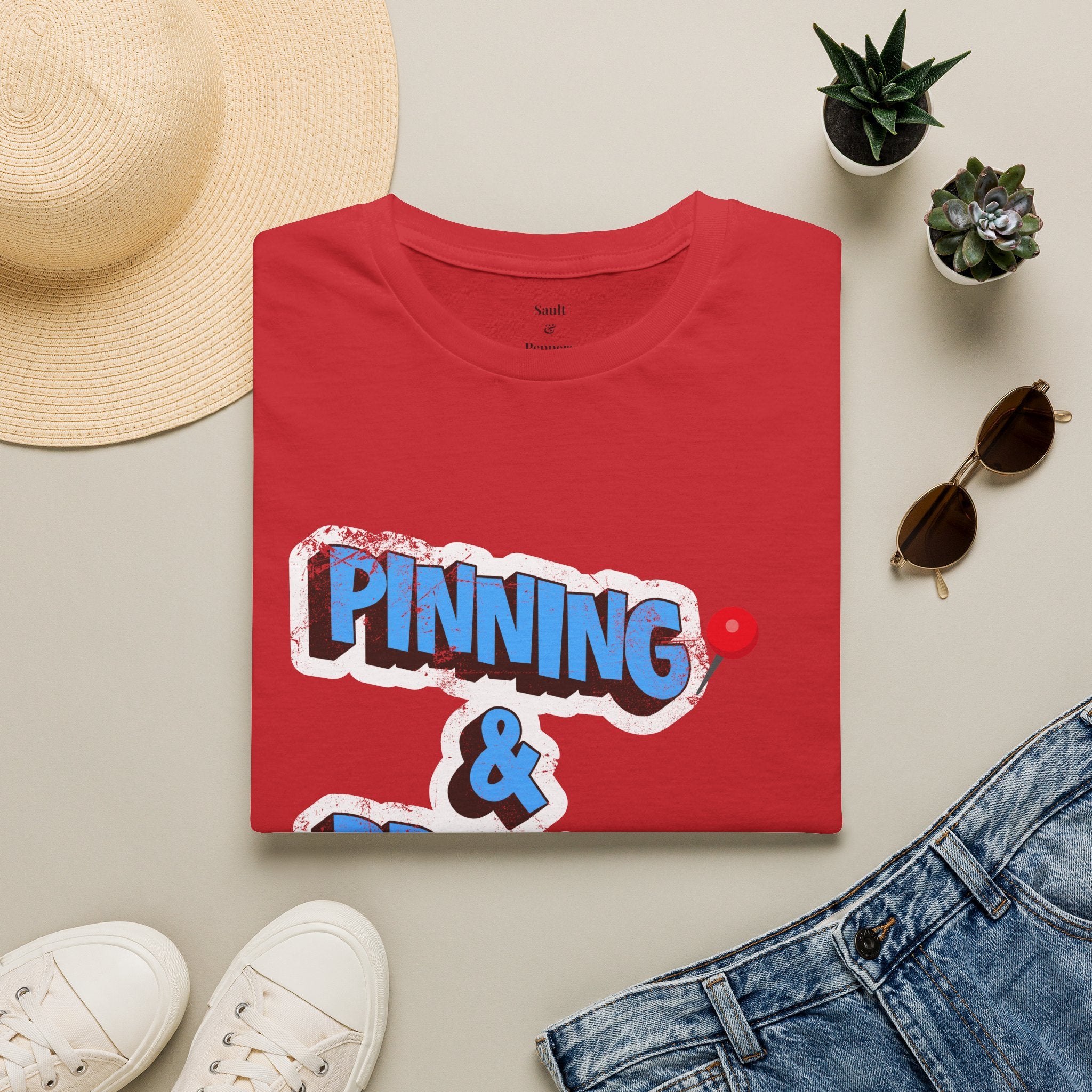 Pinning & Praying T-shirt Blue/Yellow