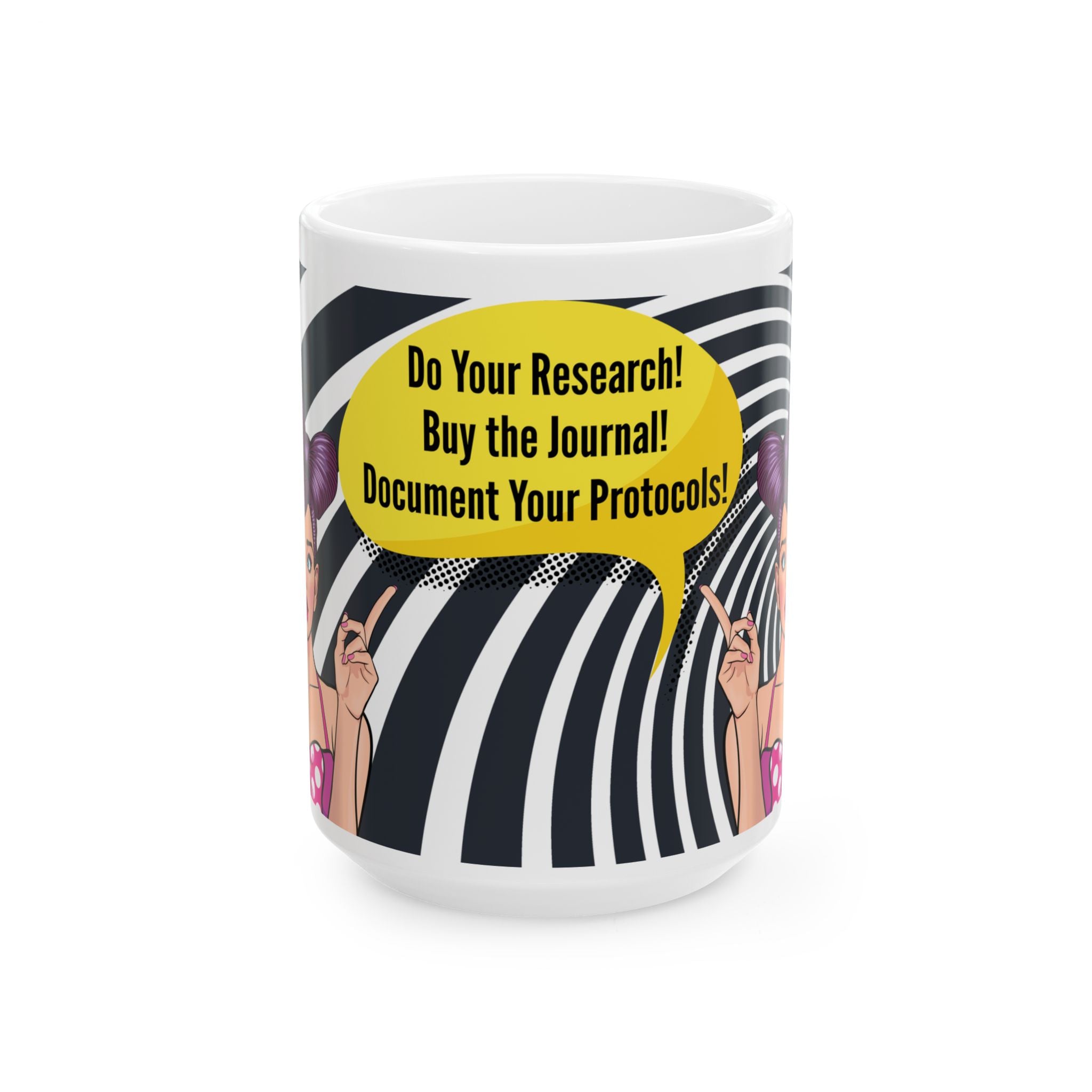 Do Your Research! Buy the Journal Pop Art Mug (11oz, 15oz)