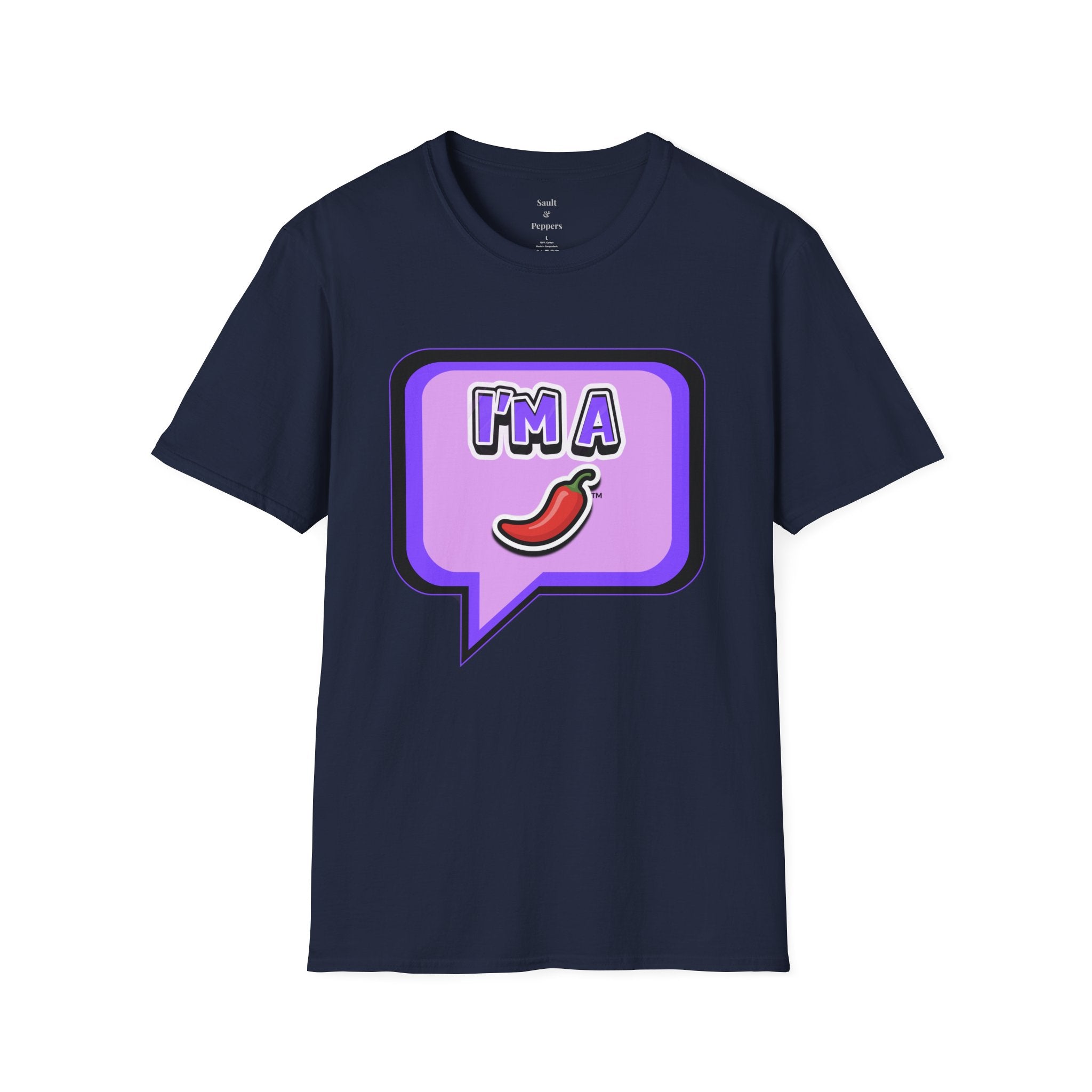Purple "I’m A Pepper" Bubble Chat T-Shirt