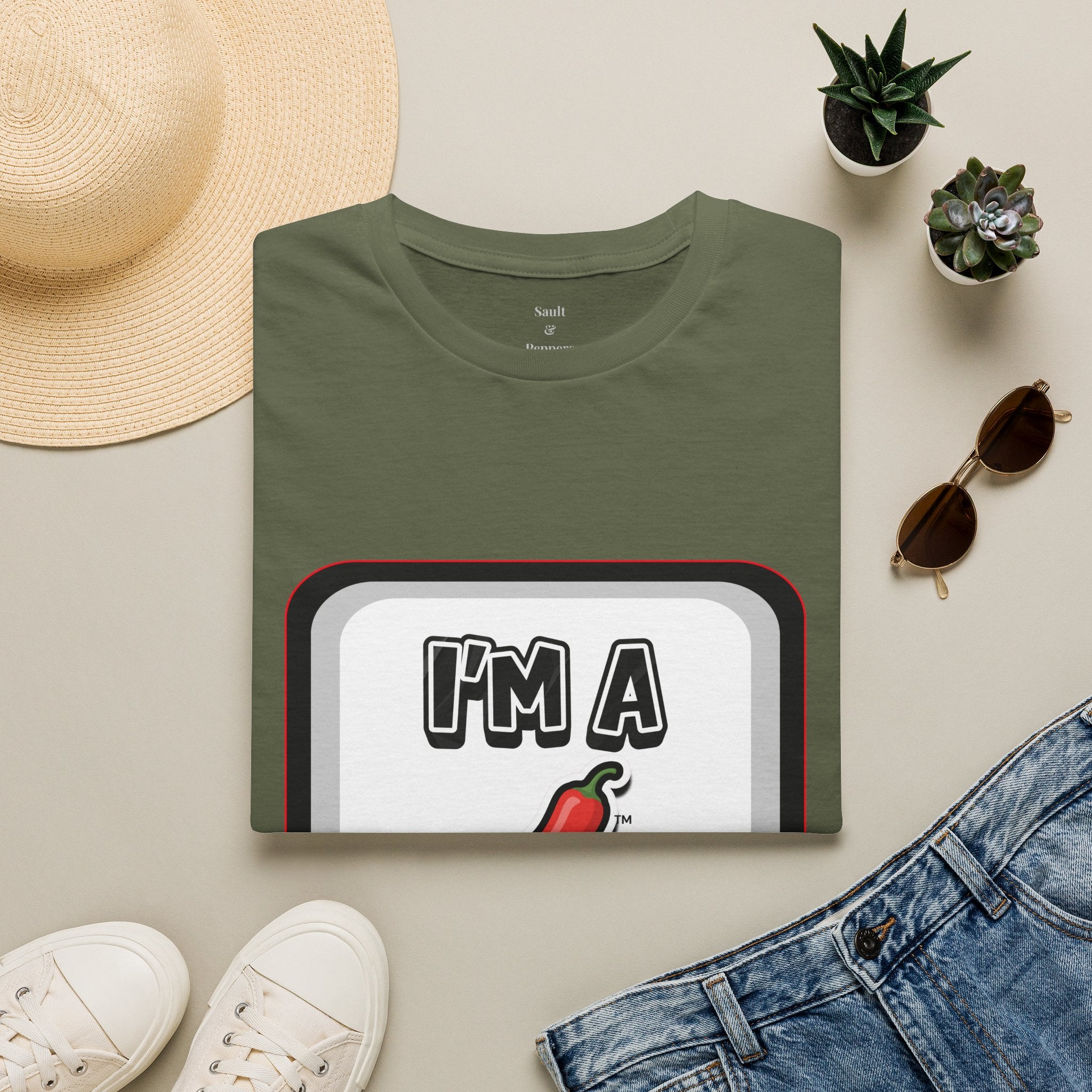 Black Chat Bubble "I'm A Pepper" T-Shirt
