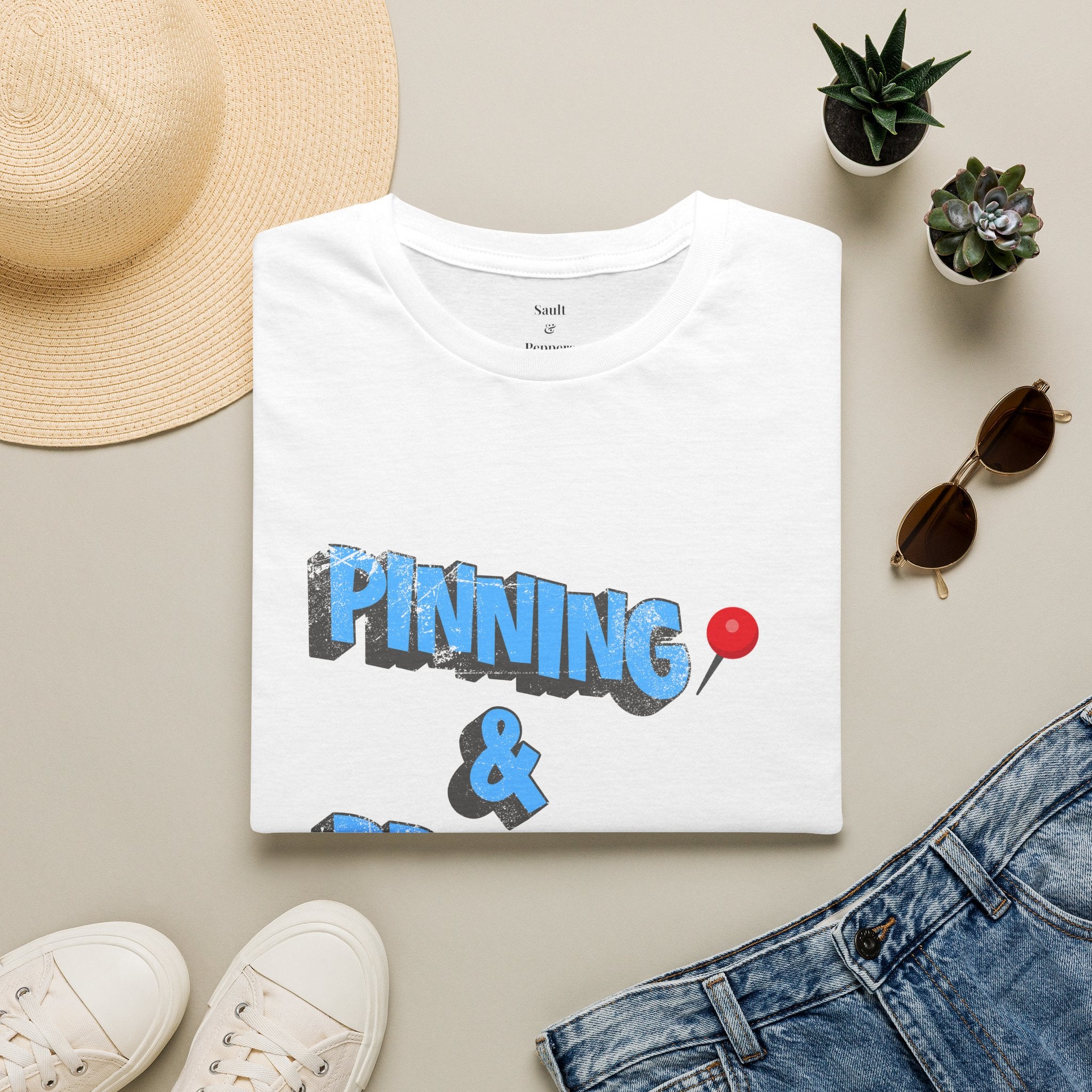 Pinning & Praying T-shirt Blue/Yellow