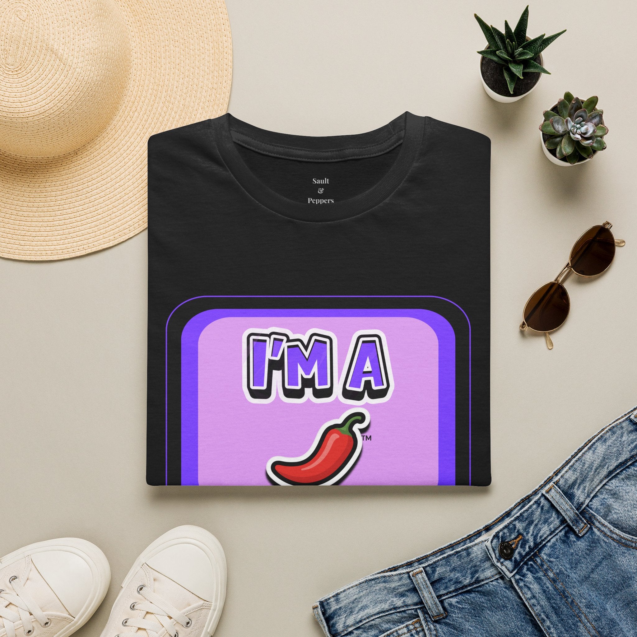 Purple "I’m A Pepper" Bubble Chat T-Shirt