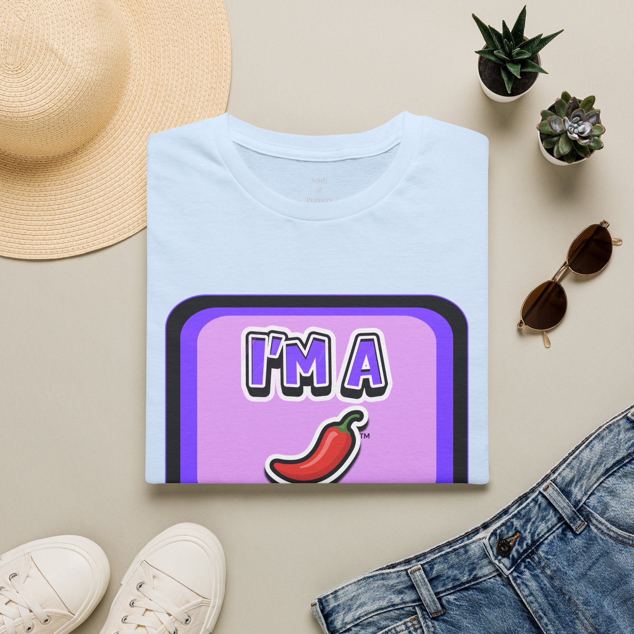 Purple "I’m A Pepper" Bubble Chat T-Shirt