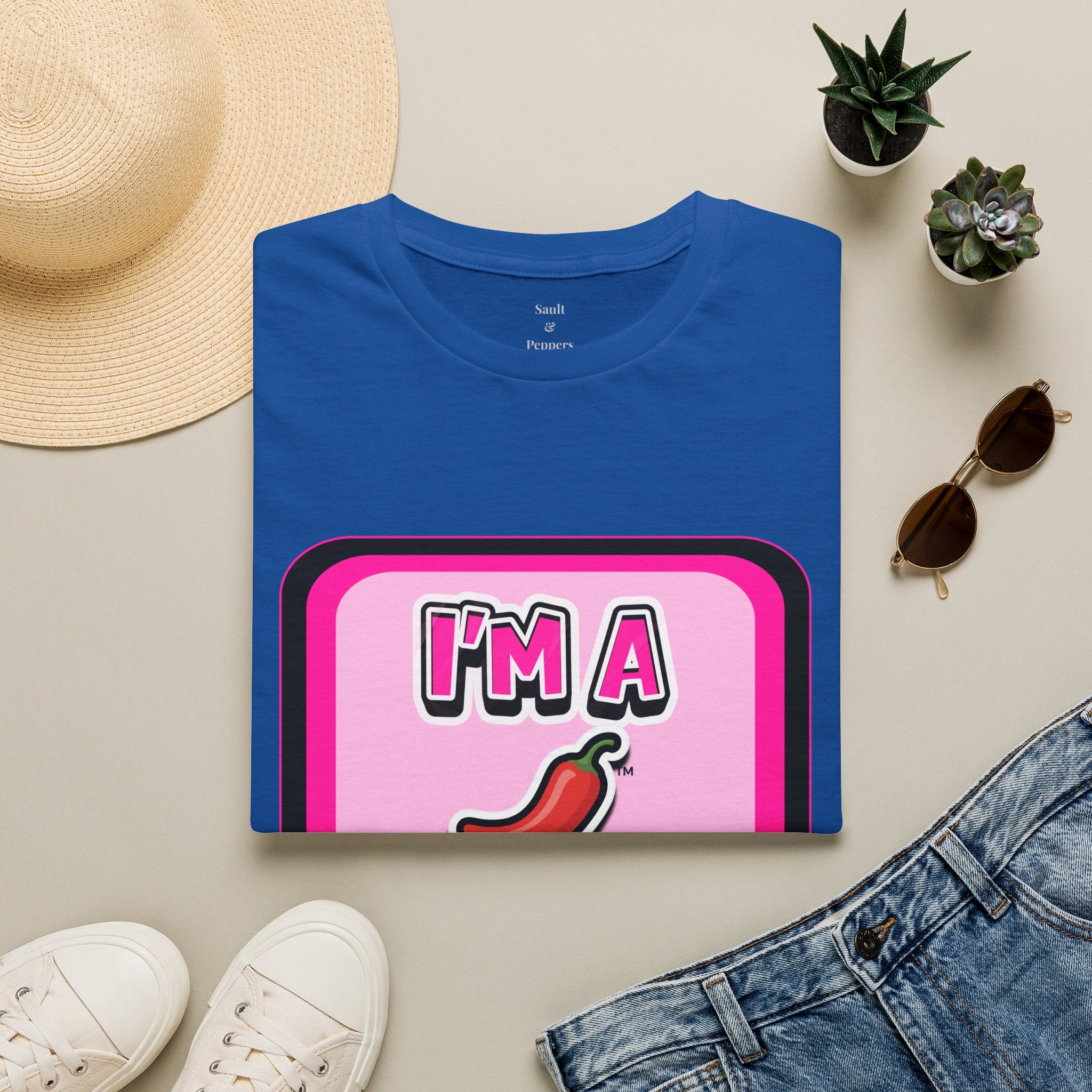 Pink "I’m A Pepper"  Bubble Chat T-Shirt