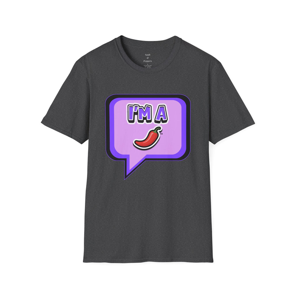 Purple "I’m A Pepper" Bubble Chat T-Shirt