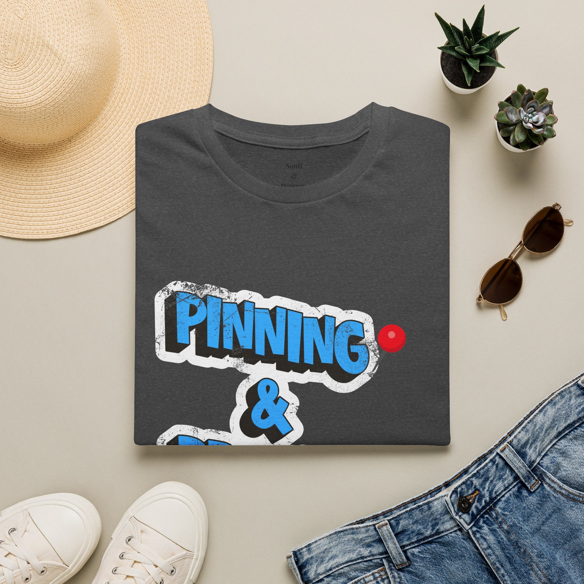 Pinning & Praying T-shirt Blue/Yellow