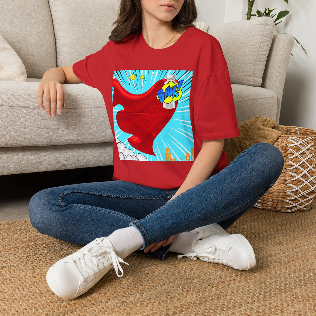 Superhero Peptide T-Shirt — "BAM!" Pop Art Design