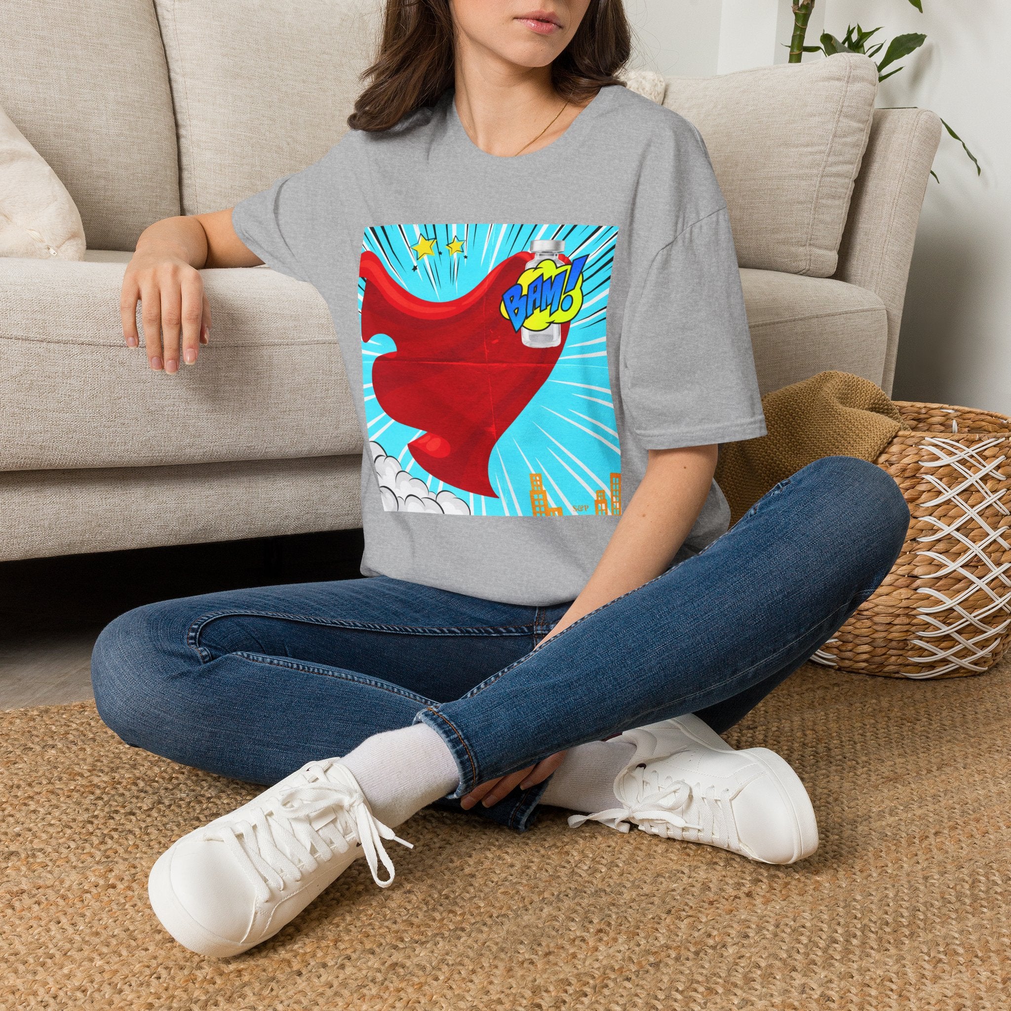 Superhero Peptide T-Shirt — "BAM!" Pop Art Design