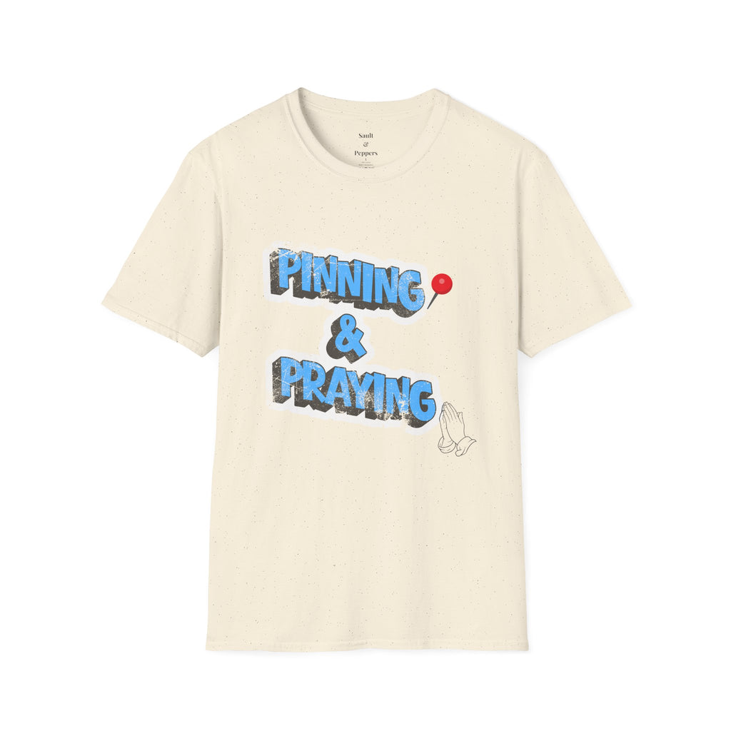 Pinning & Praying T-shirt Blue/Yellow