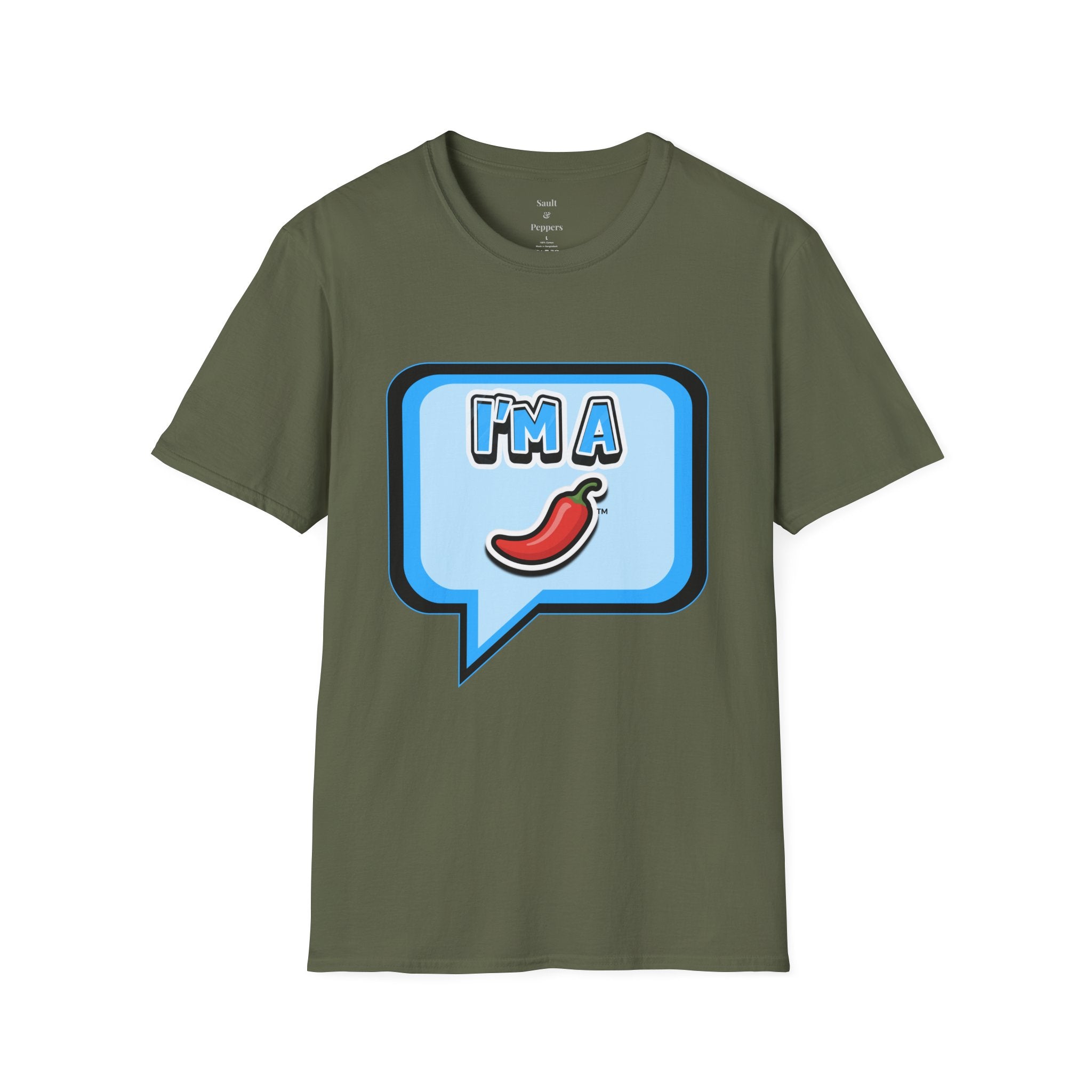 Blue Chat Bubble “I’m A Pepper” T-Shirt