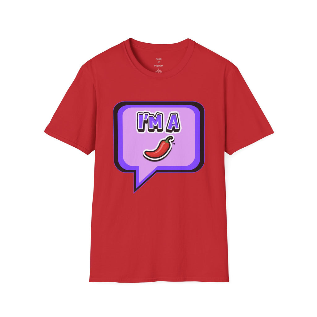 Purple "I’m A Pepper" Bubble Chat T-Shirt