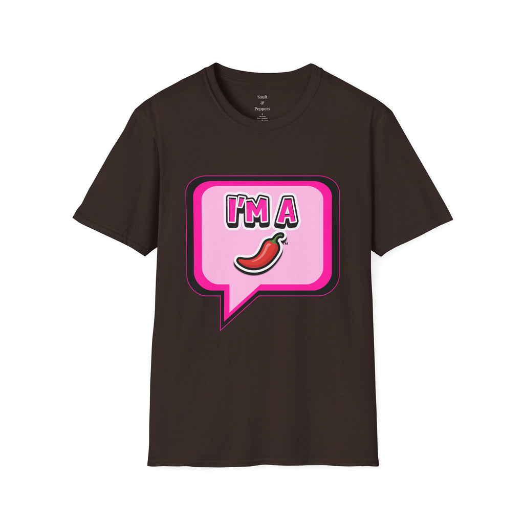 Pink "I’m A Pepper"  Bubble Chat T-Shirt