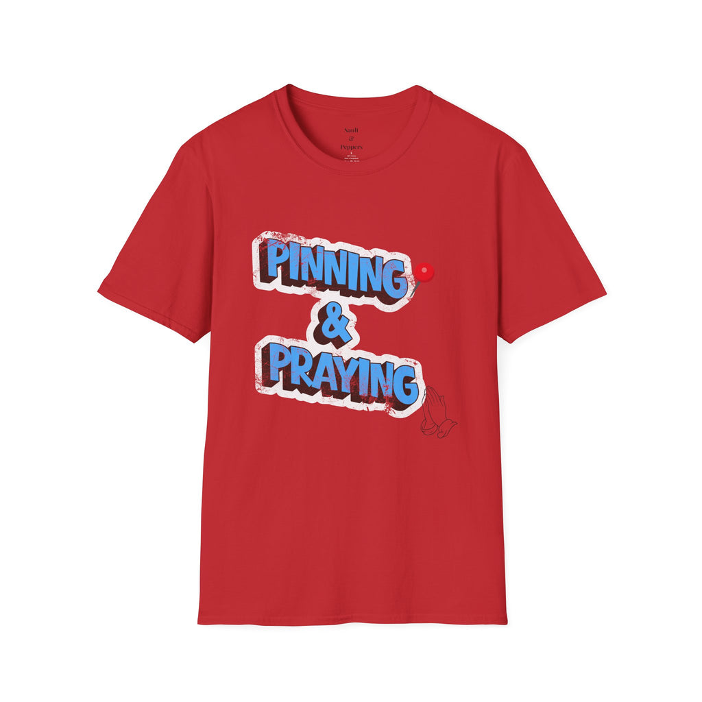 Pinning & Praying T-shirt Blue/Yellow