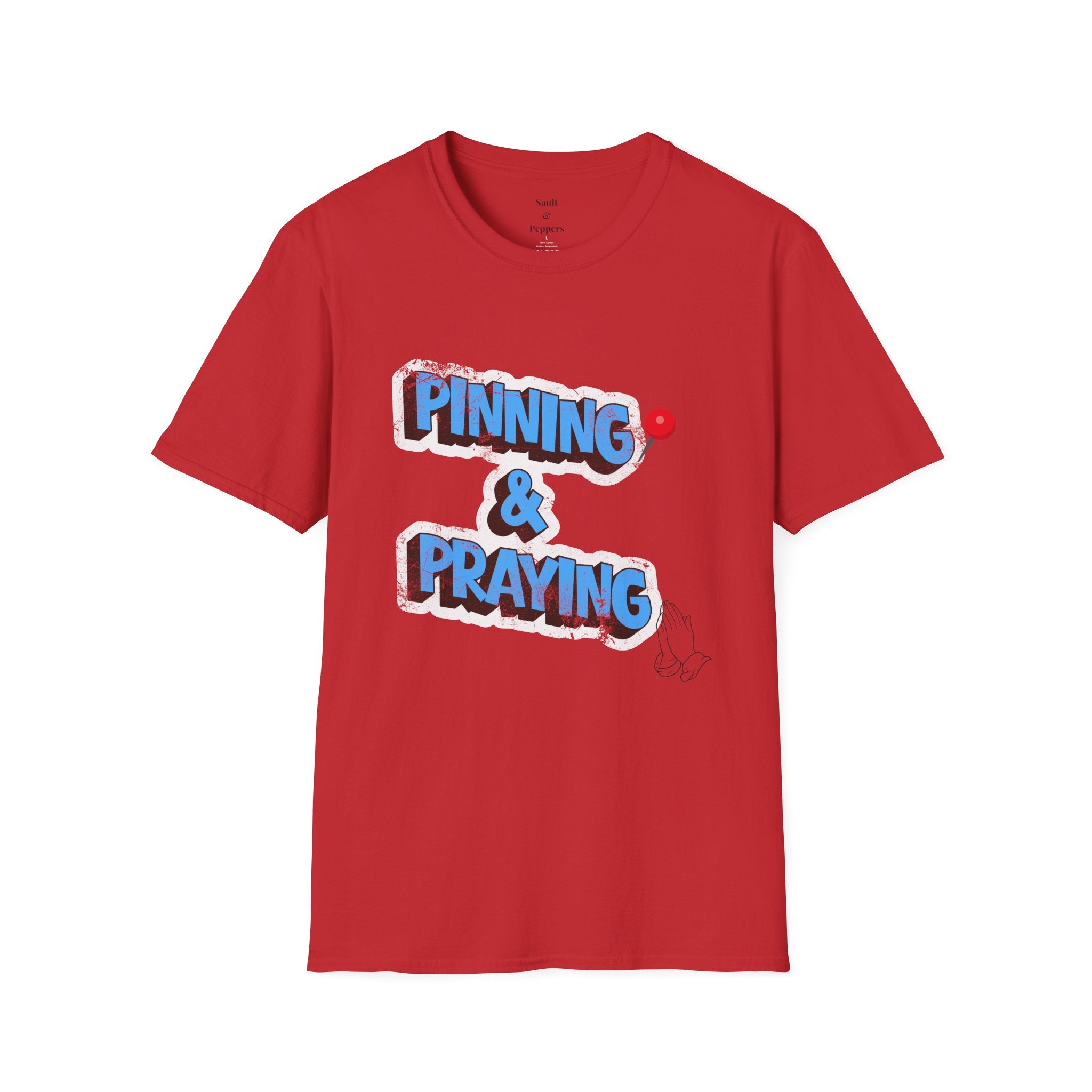 Pinning & Praying T-shirt Blue/Yellow