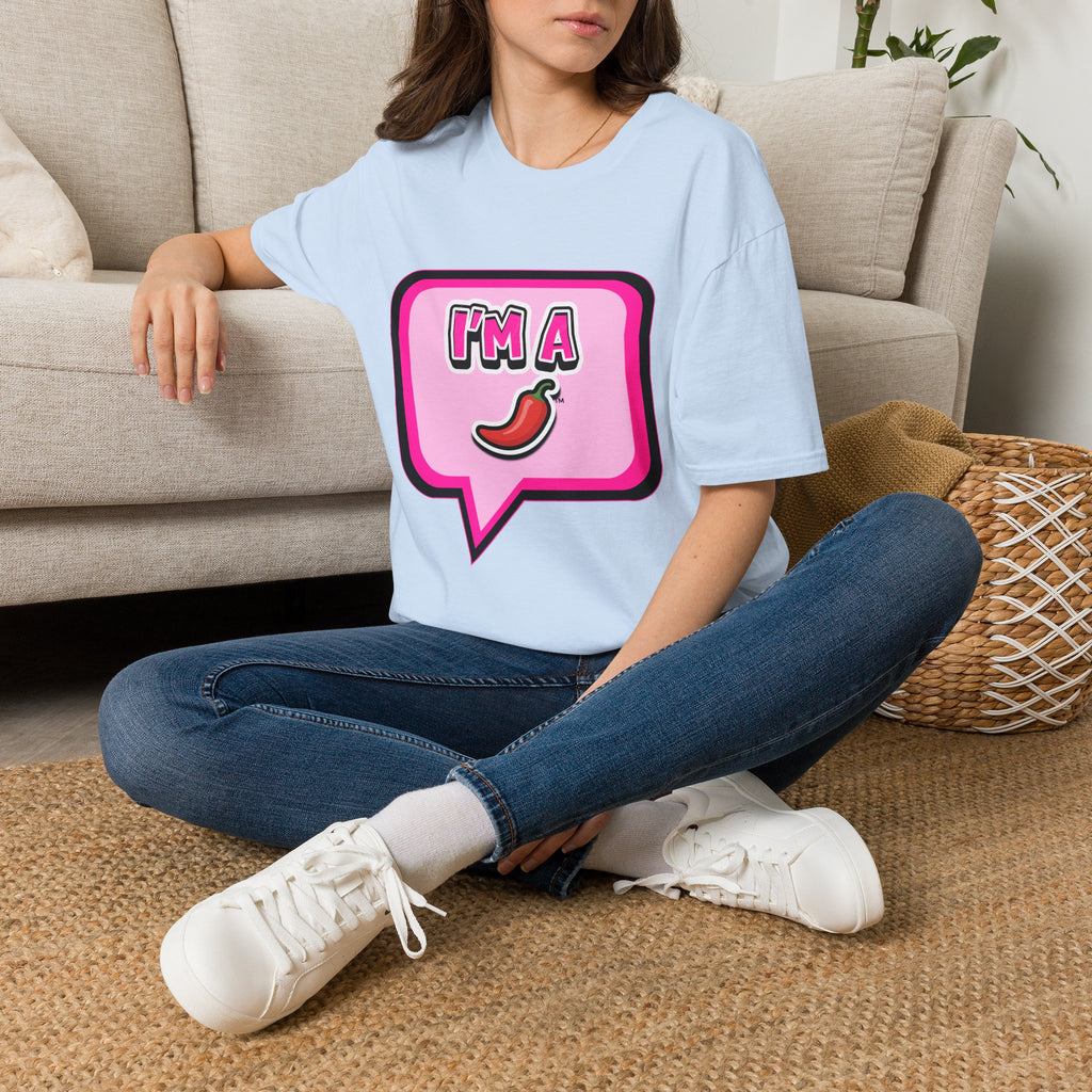 Pink "I’m A Pepper"  Bubble Chat T-Shirt