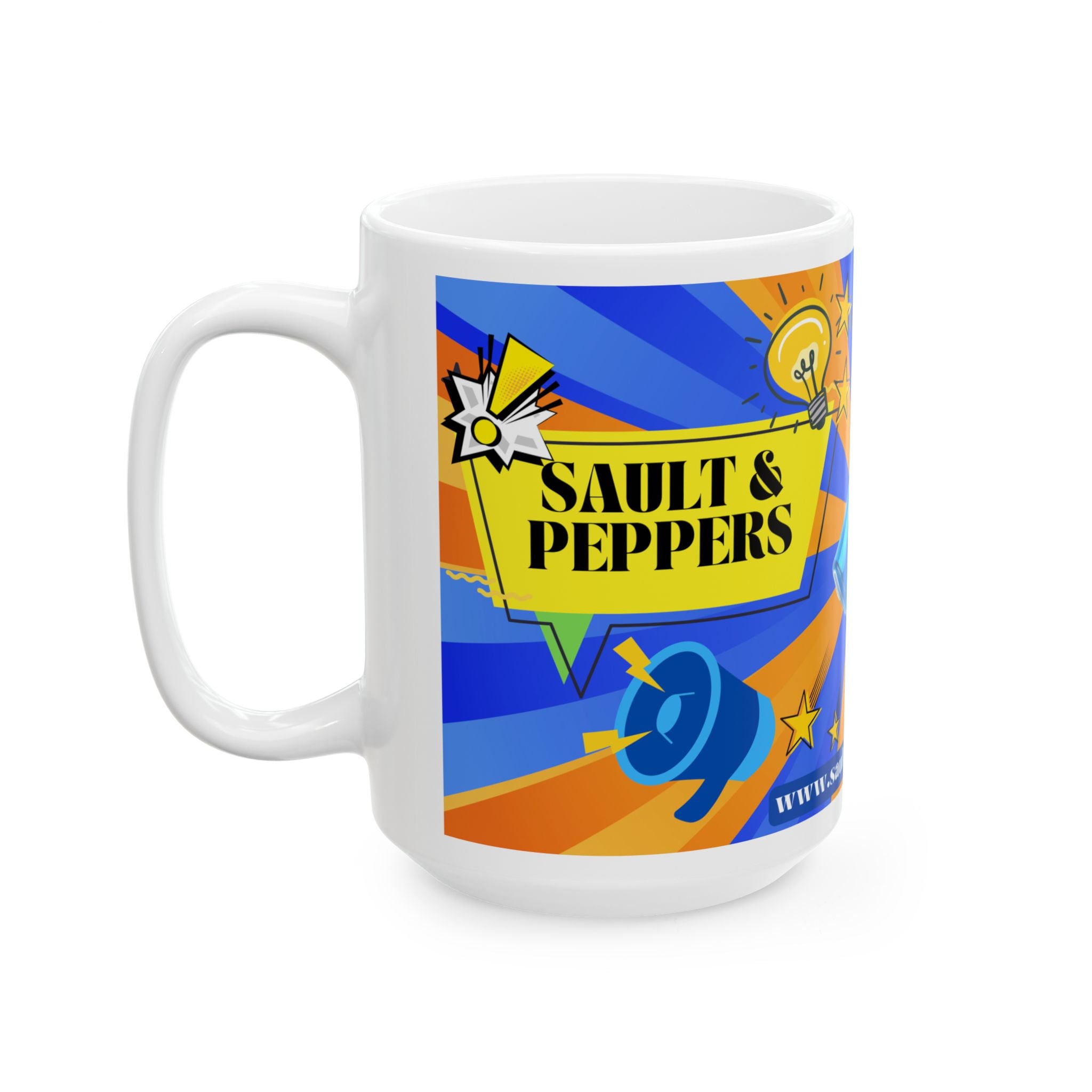 Sault & Peppers Branded Ceramic Coffee Mug (11oz/15oz)