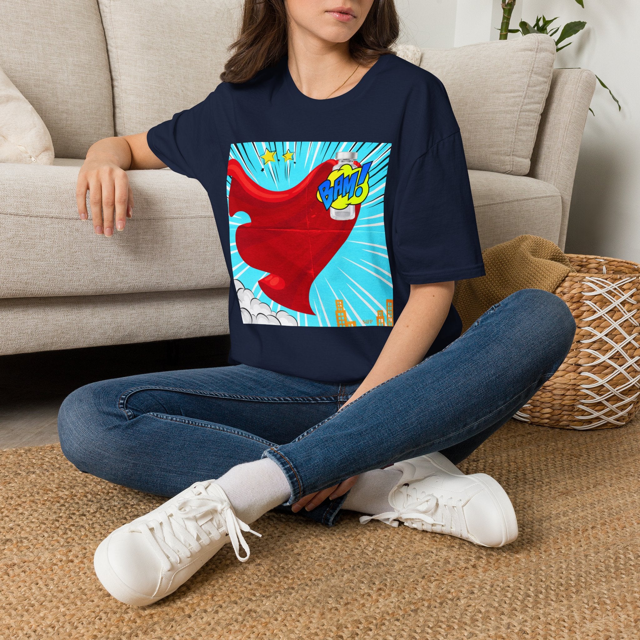Superhero Peptide T-Shirt — "BAM!" Pop Art Design