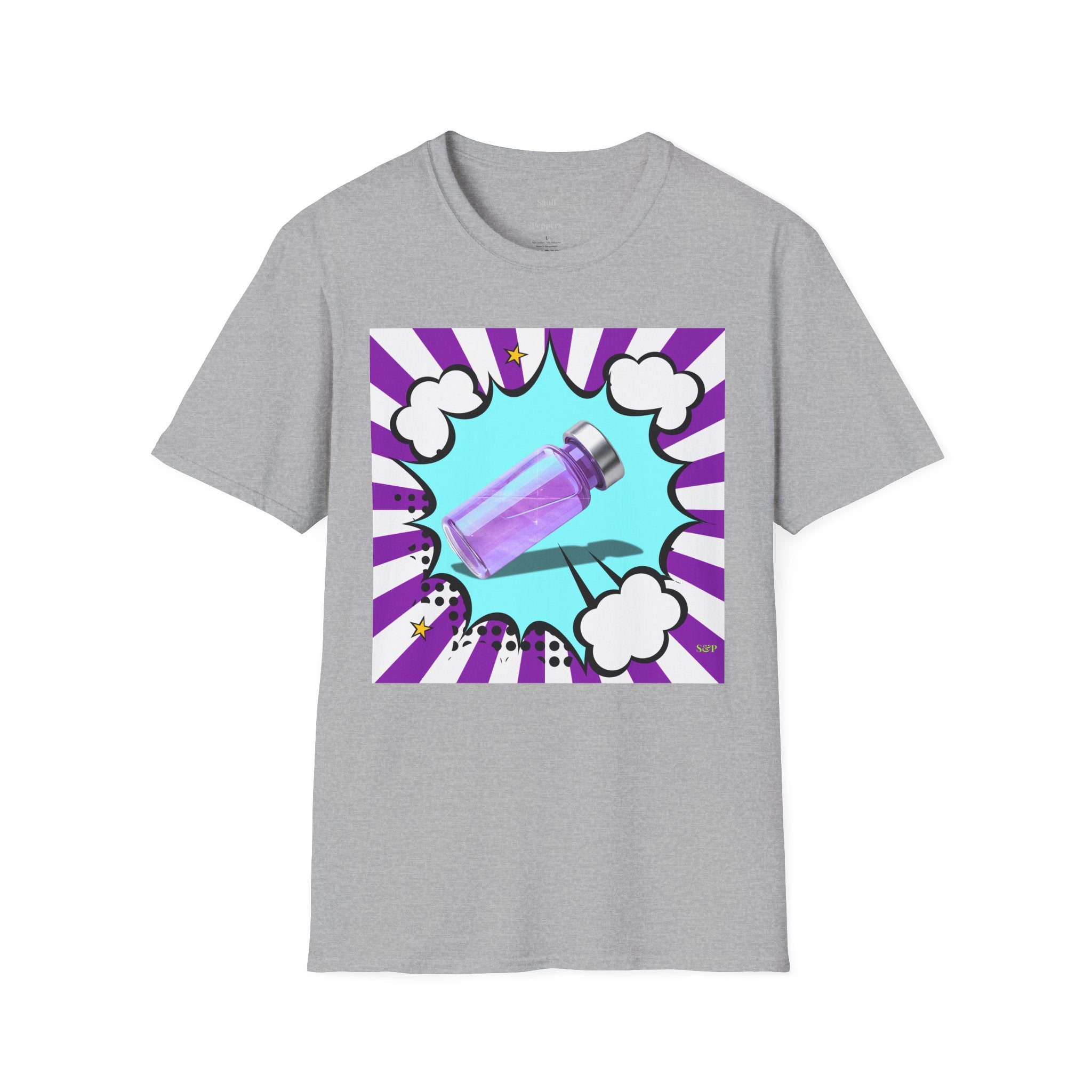 Purple Vial Pop Art T-Shirt
