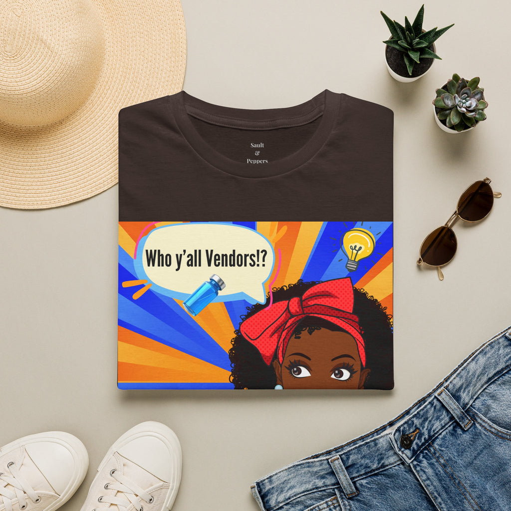 Who y'all Vendors!? Black girl Pop Art T-Shirt