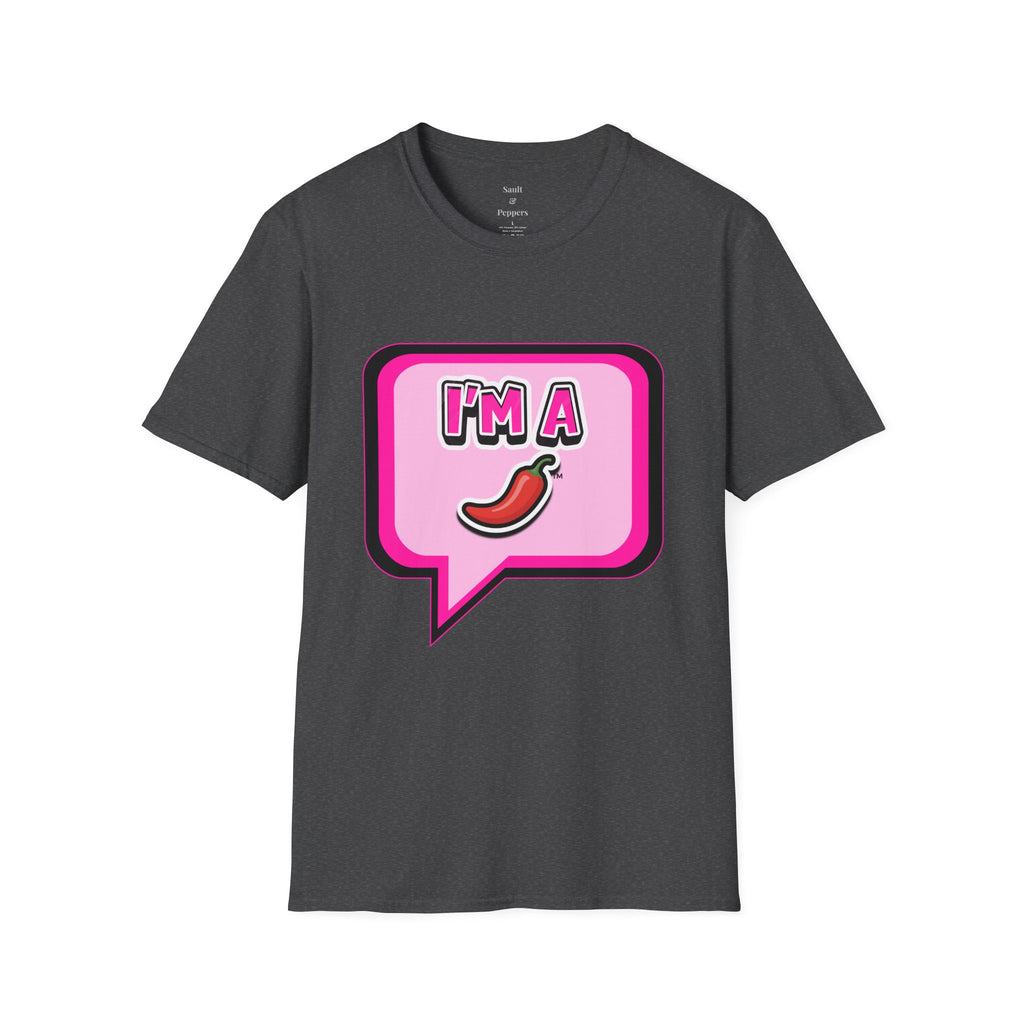 Pink "I’m A Pepper"  Bubble Chat T-Shirt