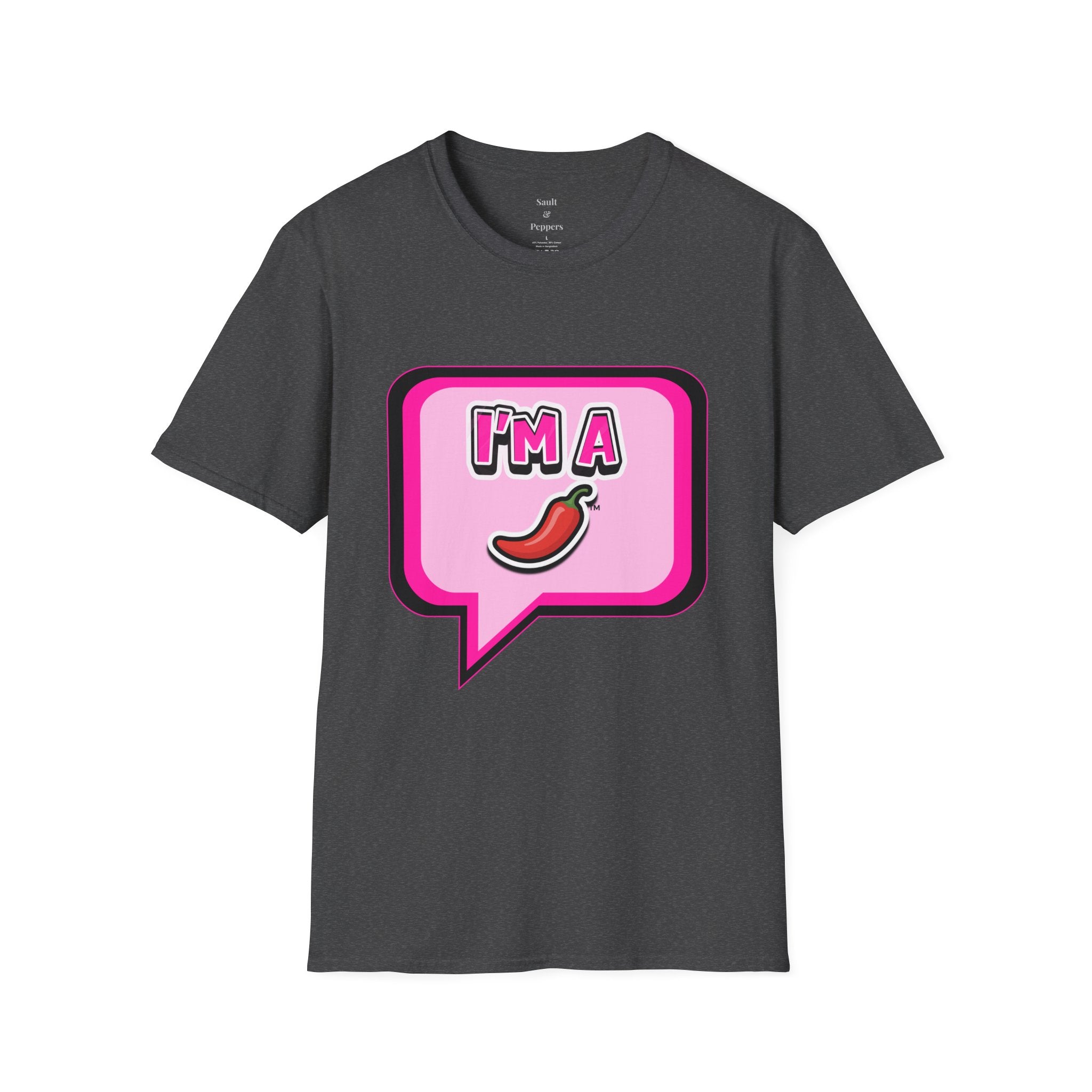 Pink "I’m A Pepper"  Bubble Chat T-Shirt