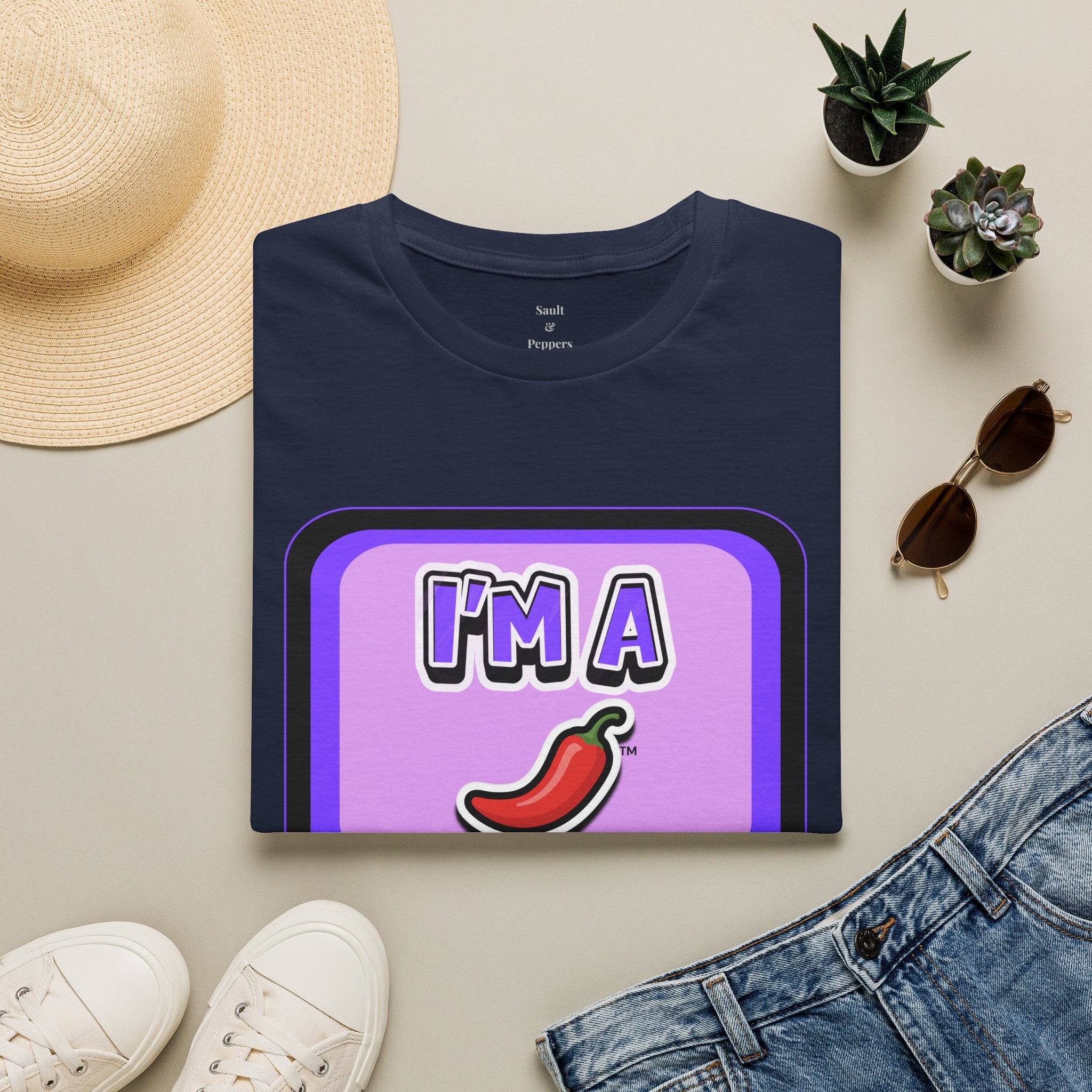 Purple "I’m A Pepper" Bubble Chat T-Shirt