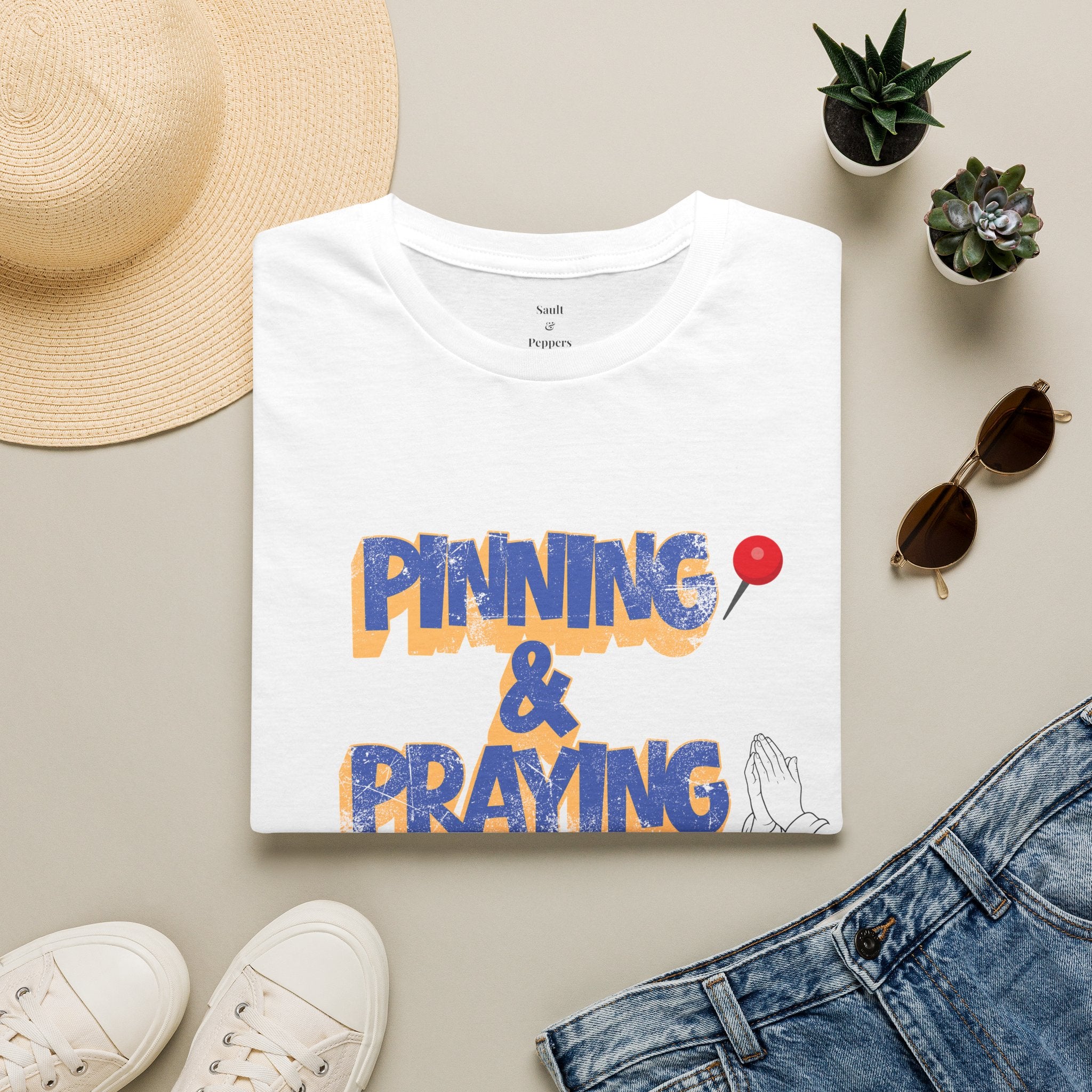 Pinning & Praying Blue/Yellow T-Shirt
