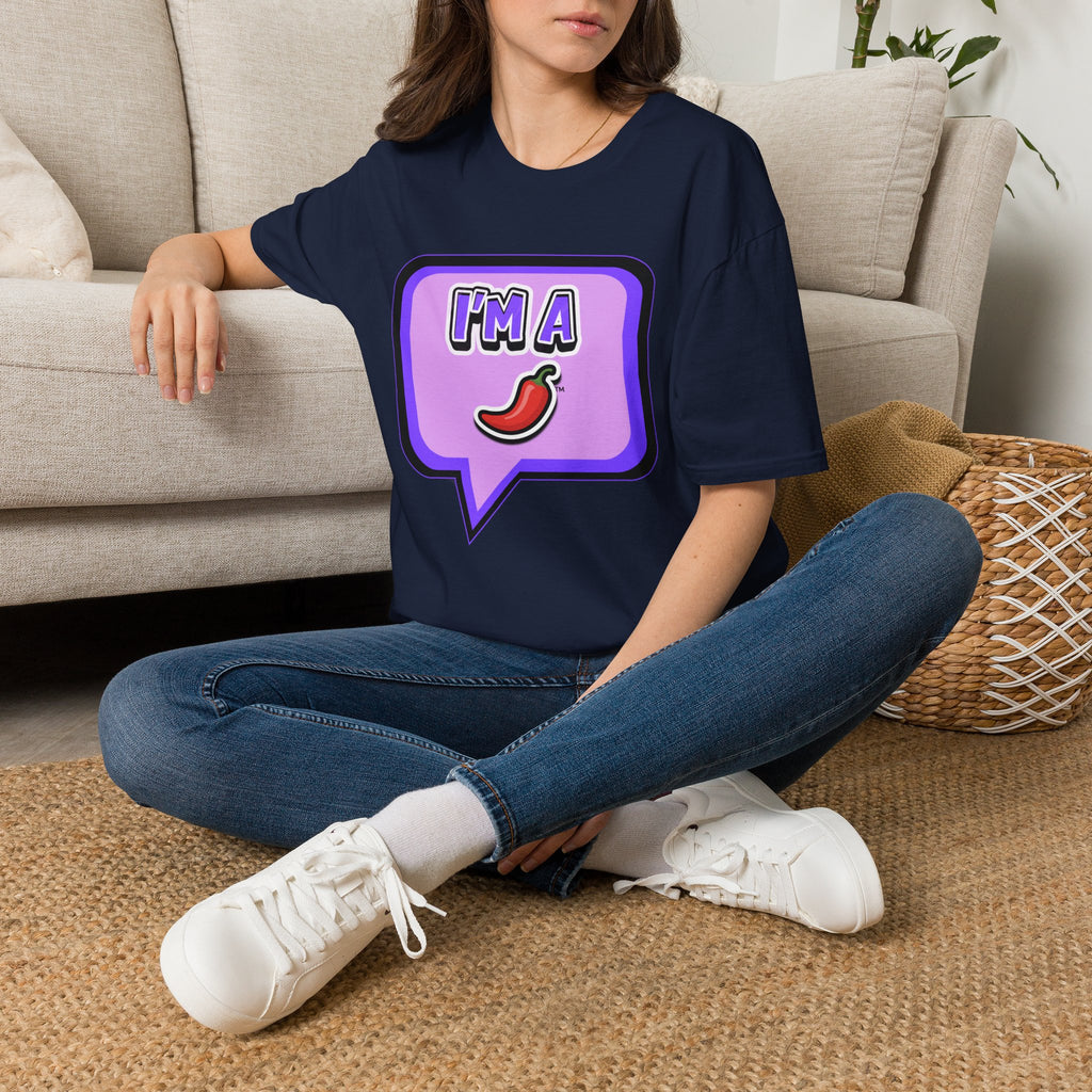 Purple "I’m A Pepper" Bubble Chat T-Shirt