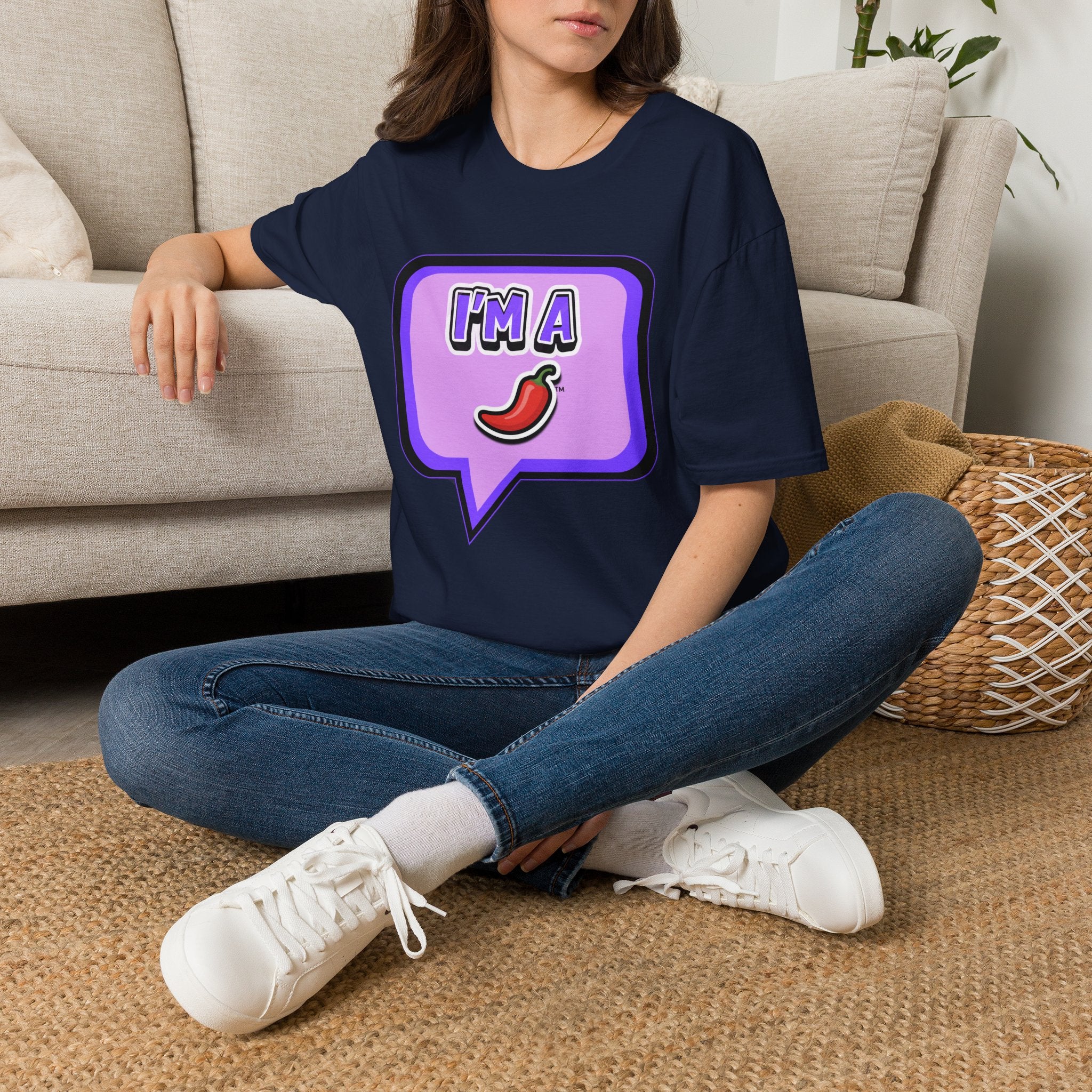 Purple "I’m A Pepper" Bubble Chat T-Shirt