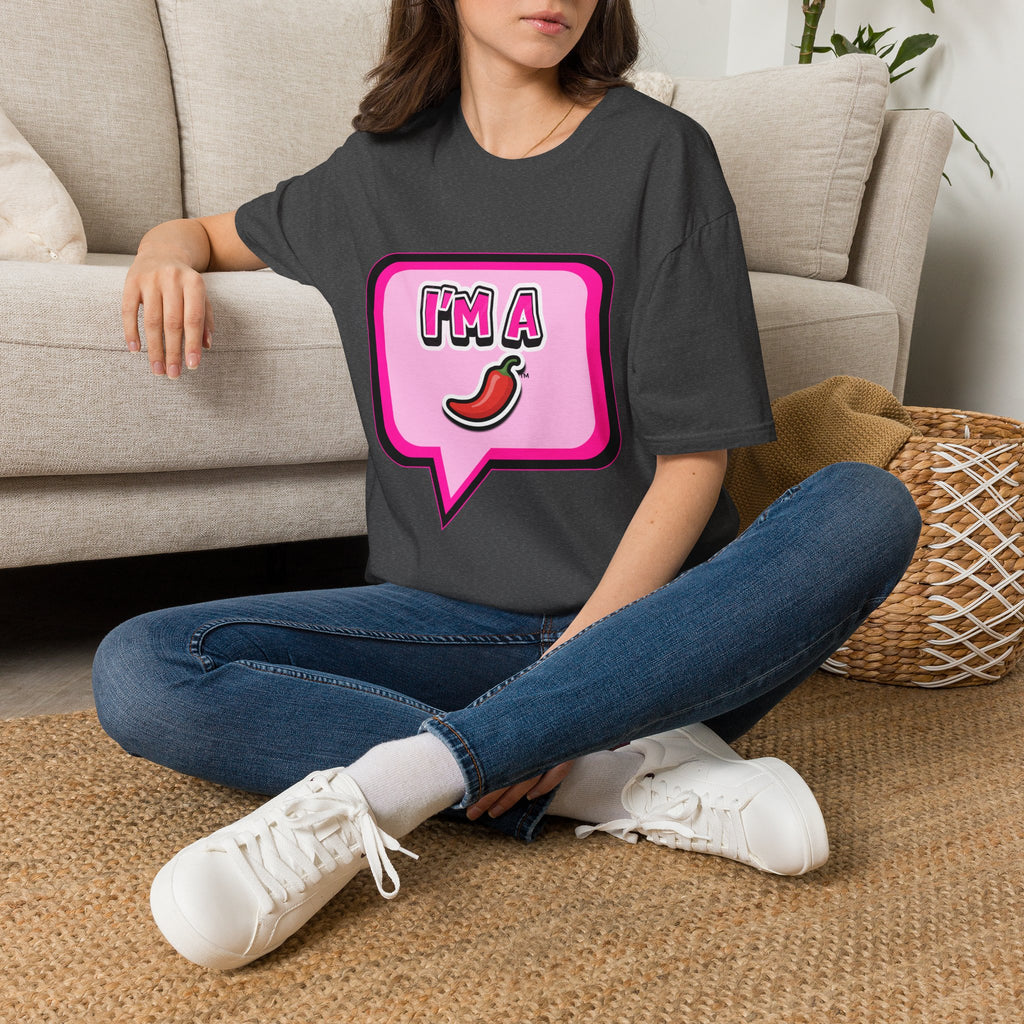 Pink "I’m A Pepper"  Bubble Chat T-Shirt