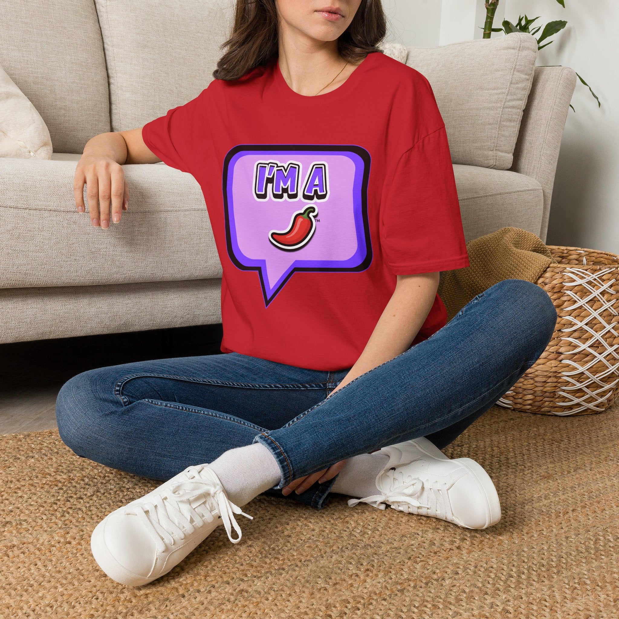 Purple "I’m A Pepper" Bubble Chat T-Shirt