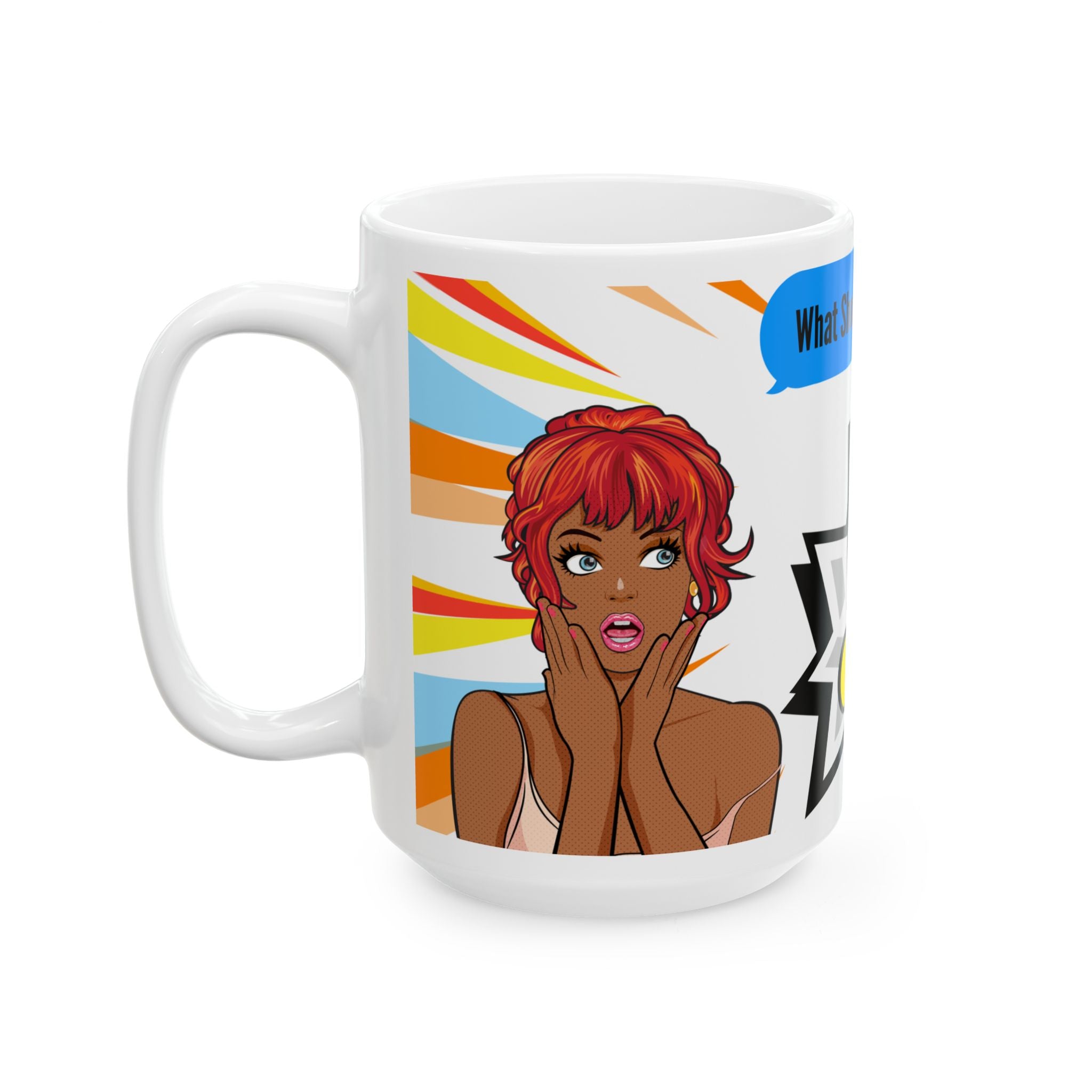 "What Should I Buy Next?!" Black Girl Pop Art Mug