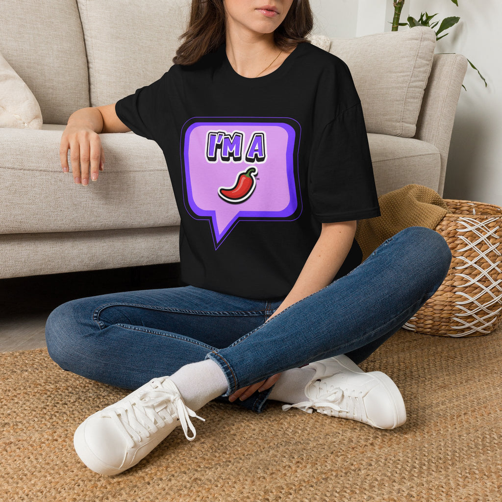 Purple "I’m A Pepper" Bubble Chat T-Shirt