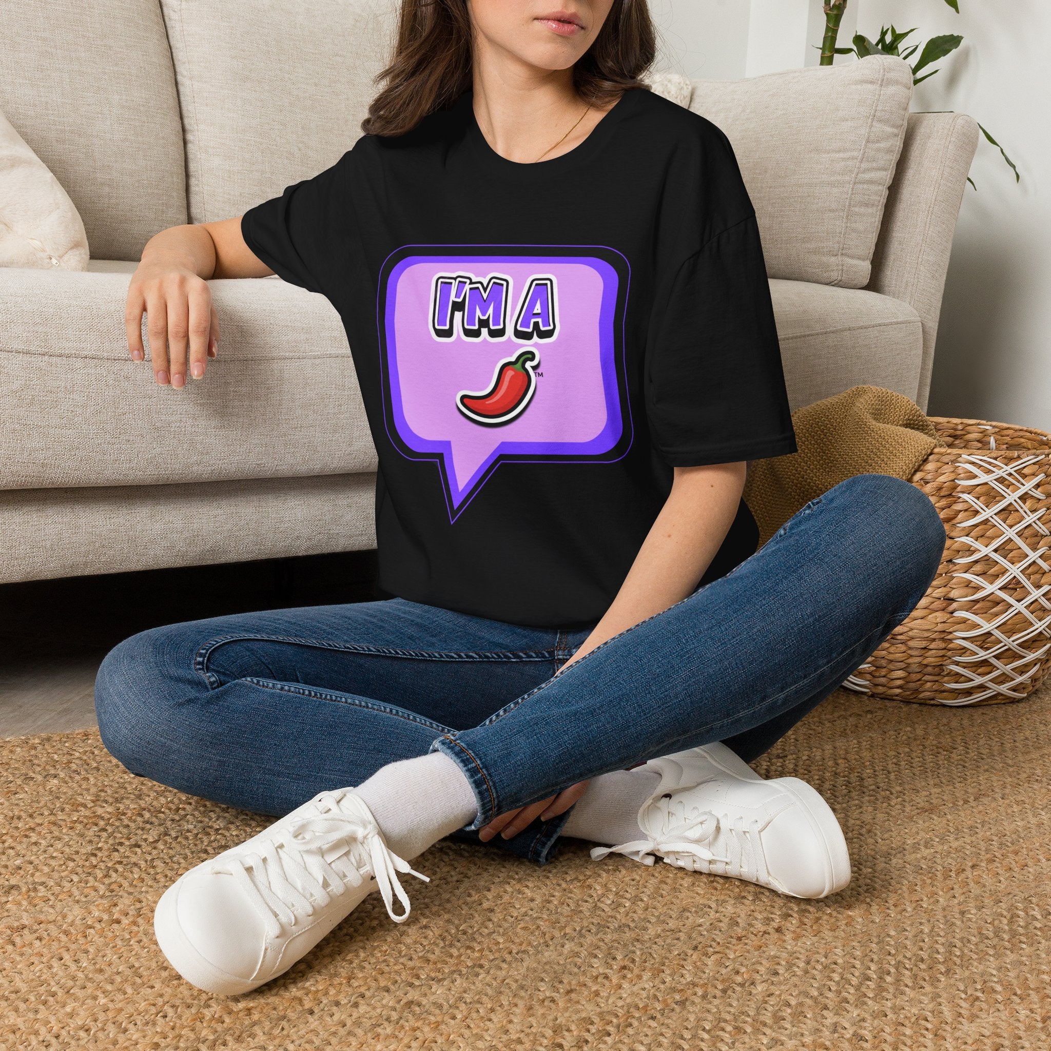 Purple "I’m A Pepper" Bubble Chat T-Shirt