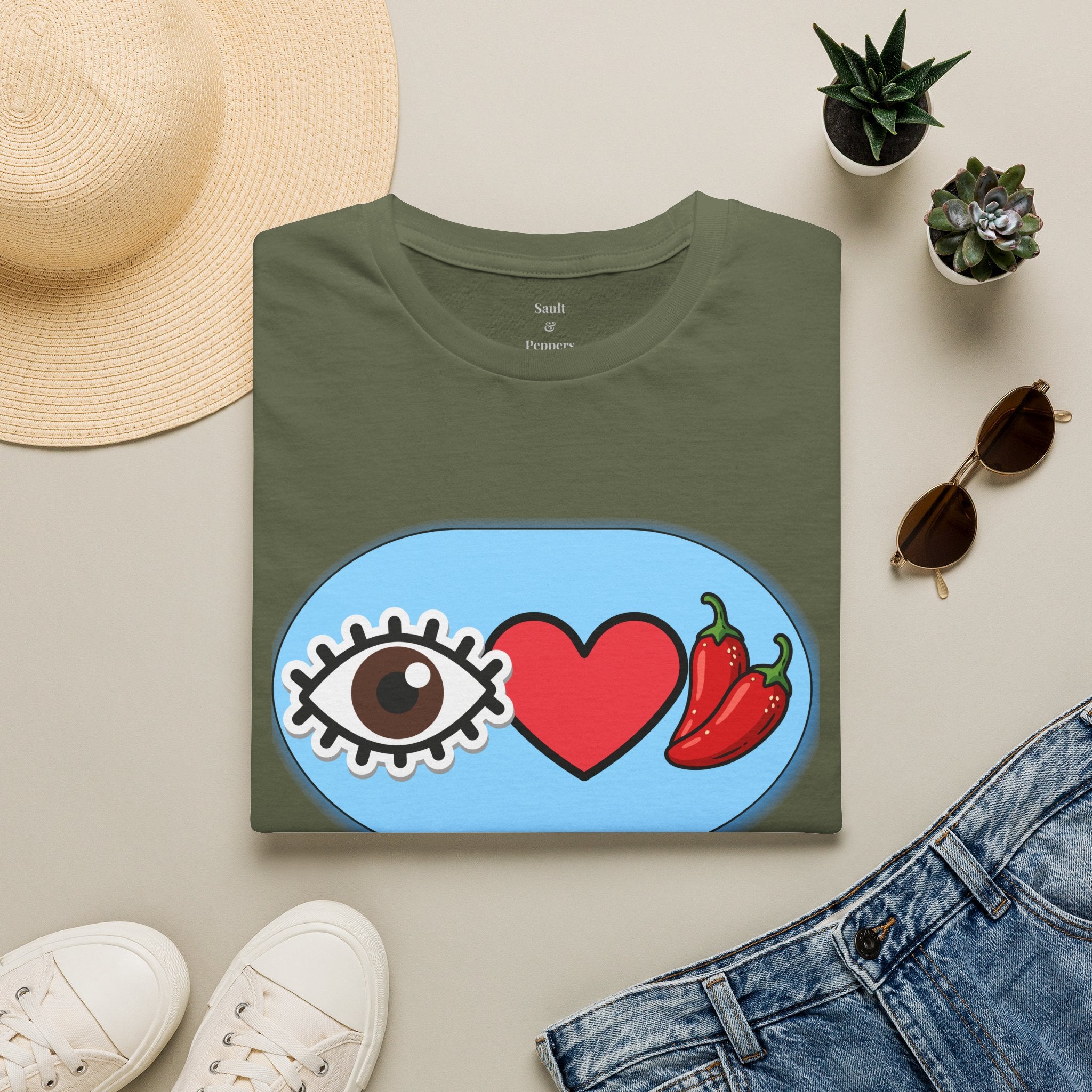 Brown Eye Love Peppers T-Shirt