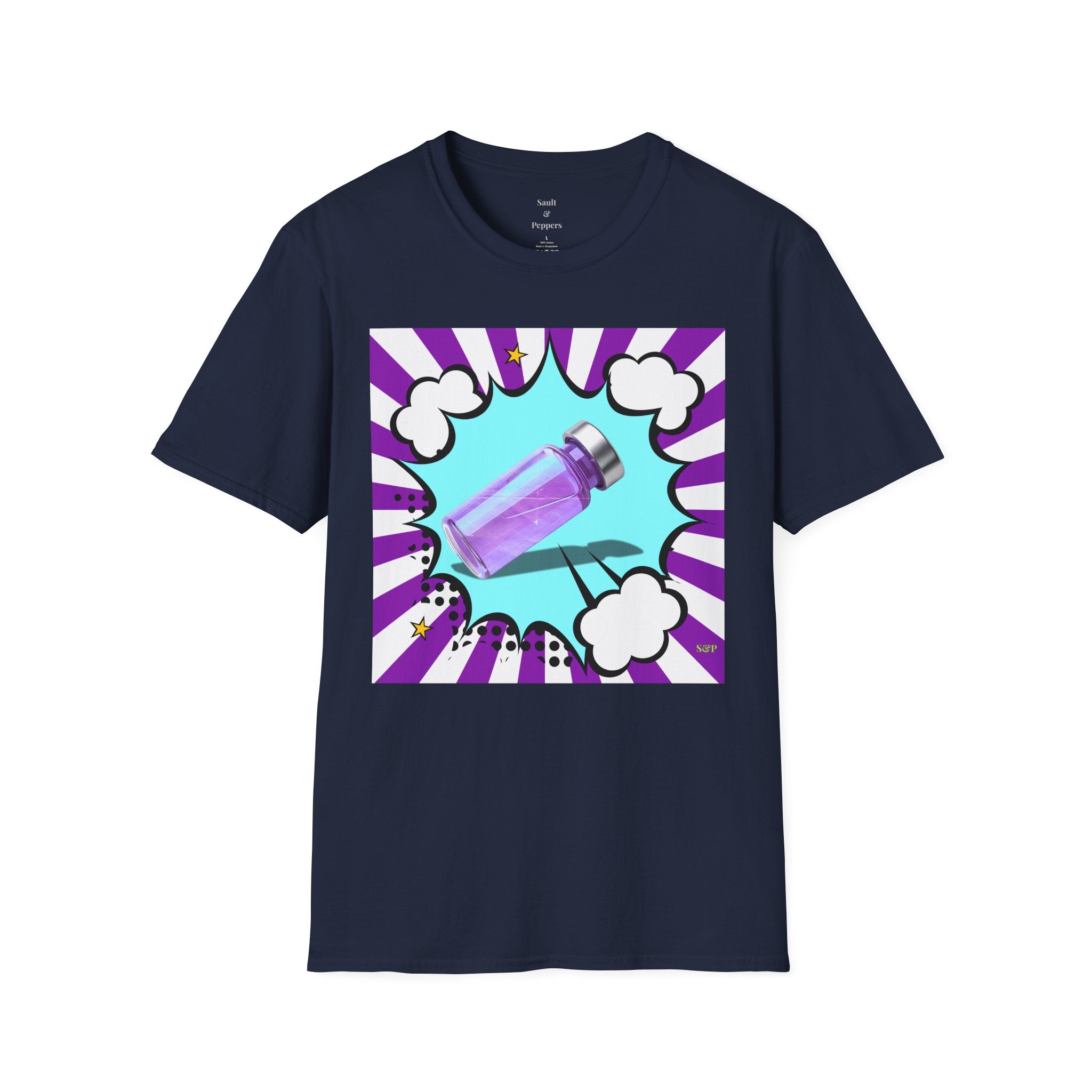 Purple Vial Pop Art T-Shirt
