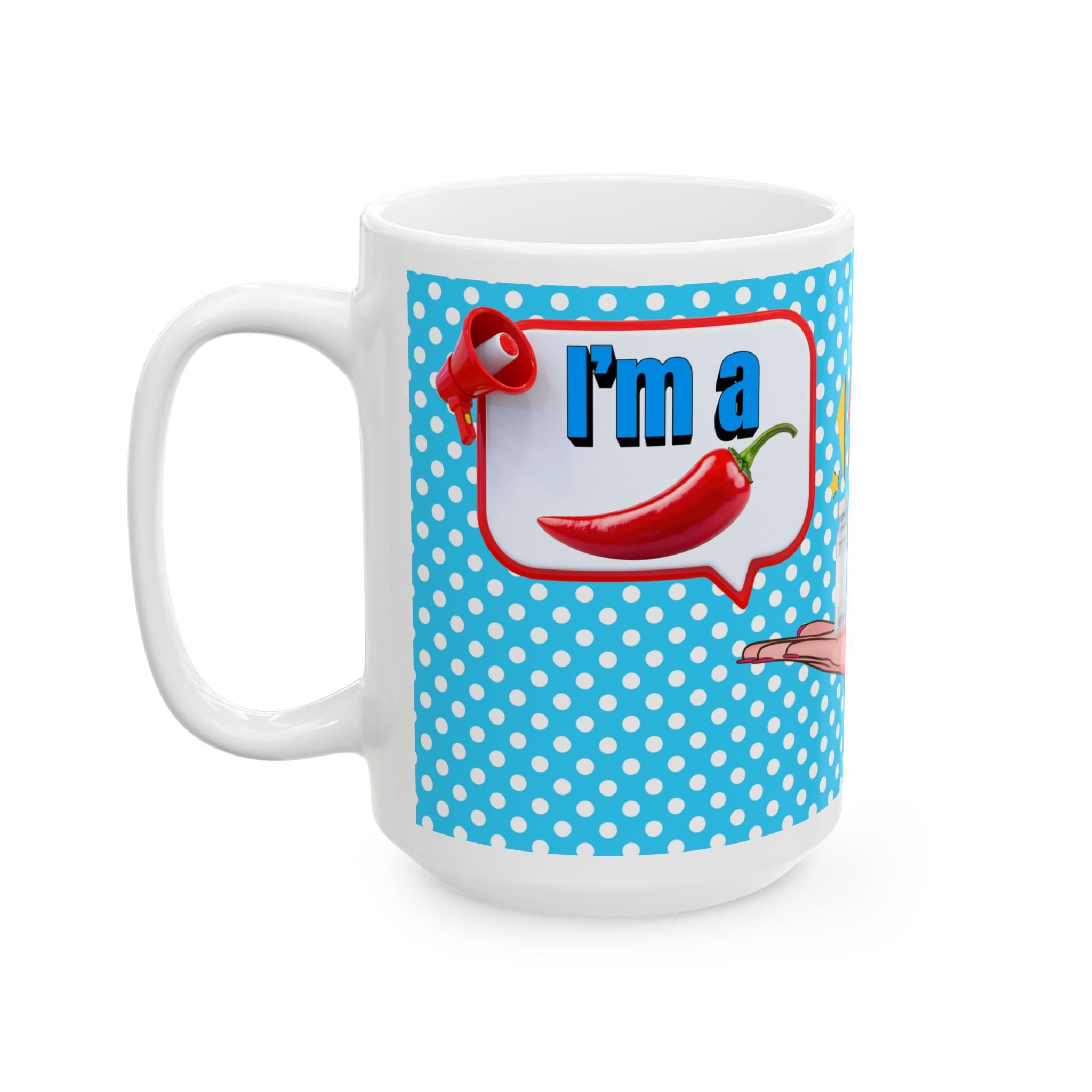 I'm a Pepper Pop Art Polka Dot Mug (11oz/15oz)