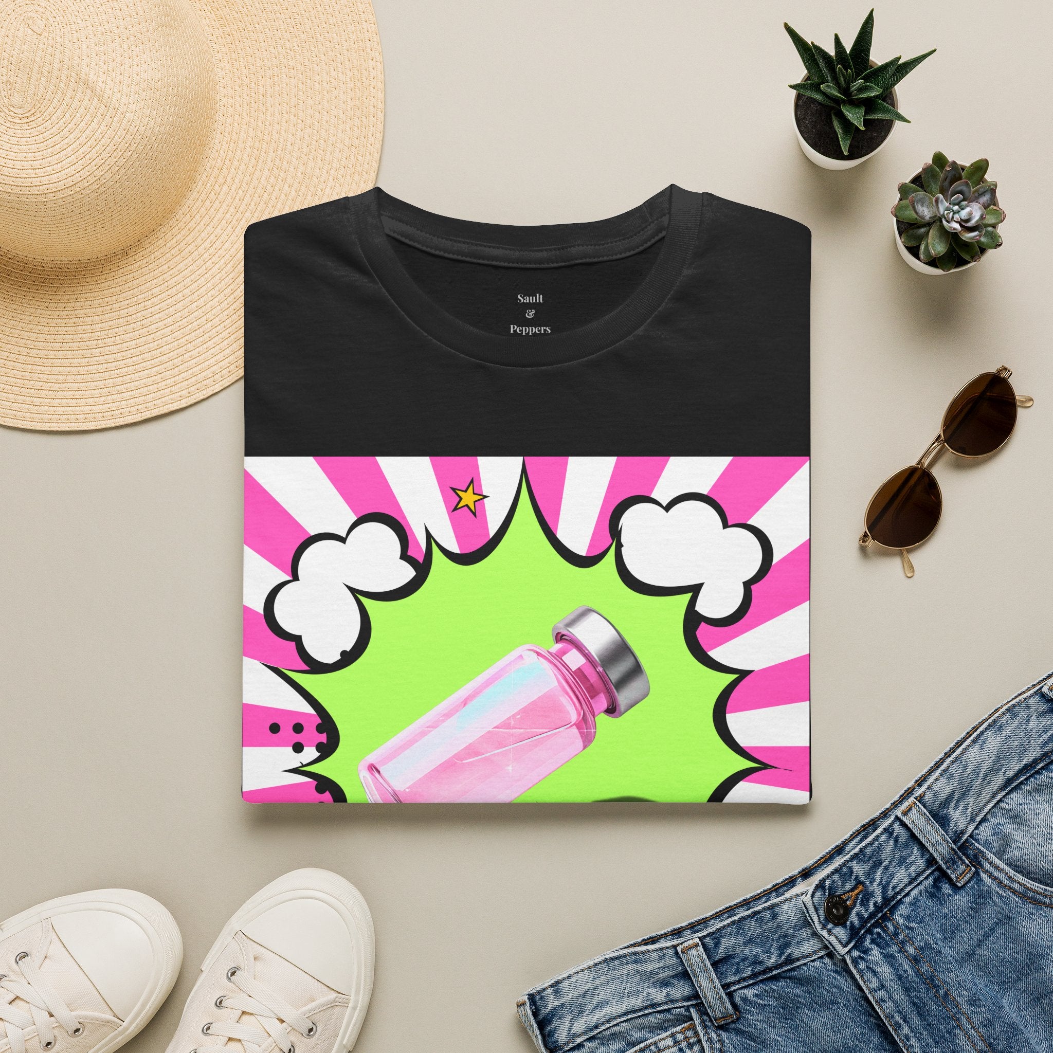 Pink Vial Pop Art T-Shirt