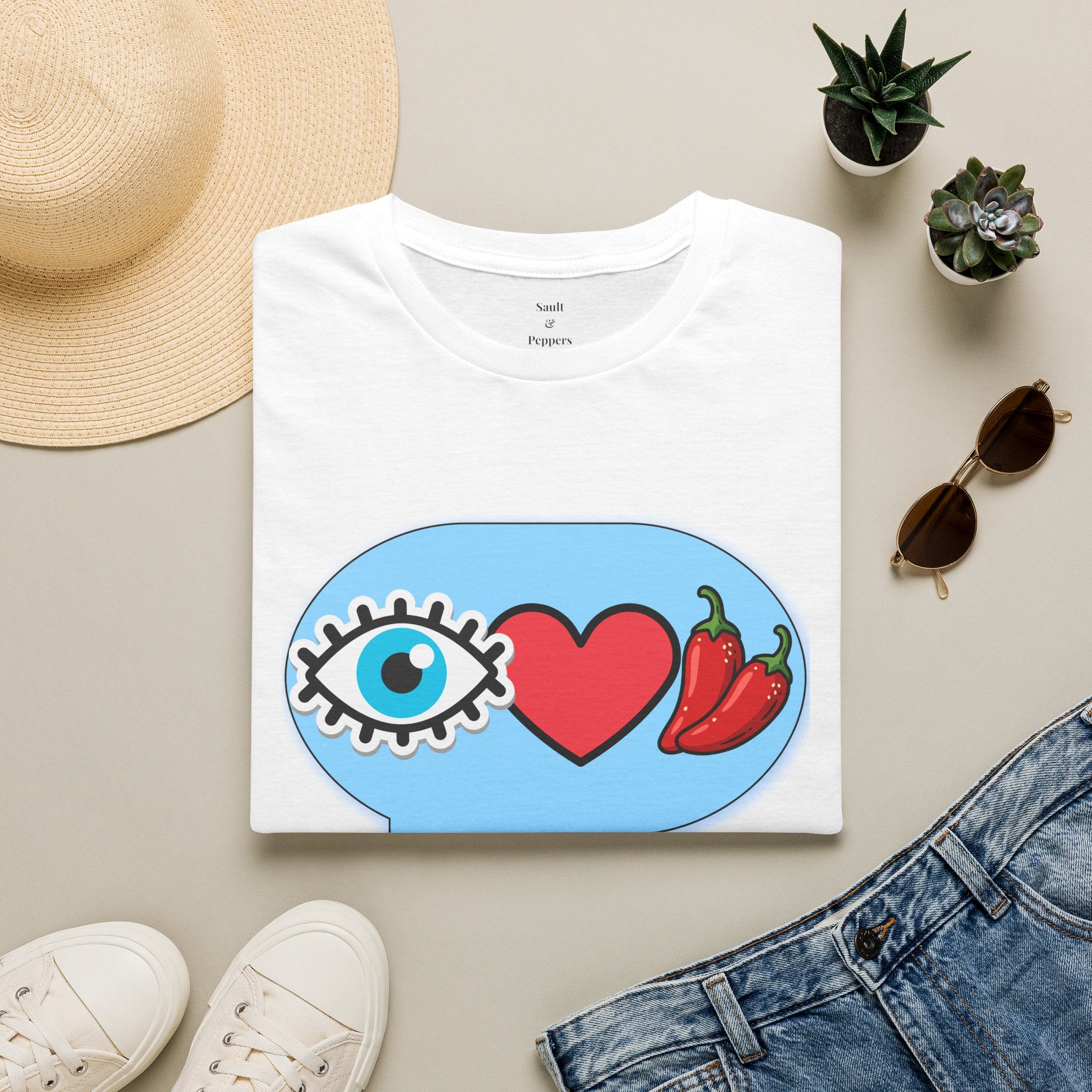 Blue Eye Love Peppers T-Shirt