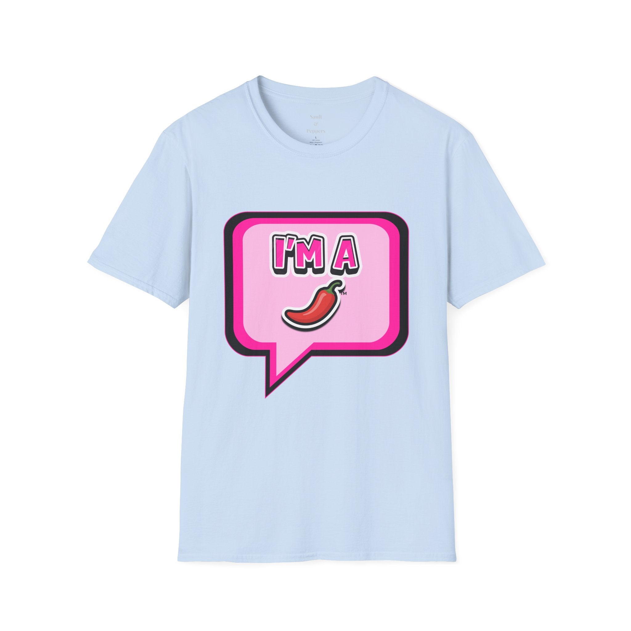 Pink "I’m A Pepper"  Bubble Chat T-Shirt